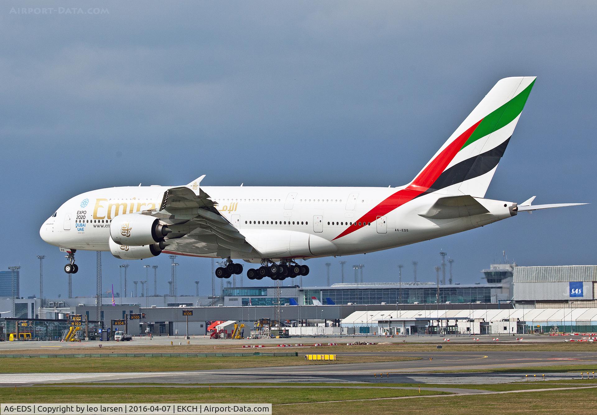 A6-EDS, 2011 Airbus A380-861 C/N 086, Copenhagen 7.4.16