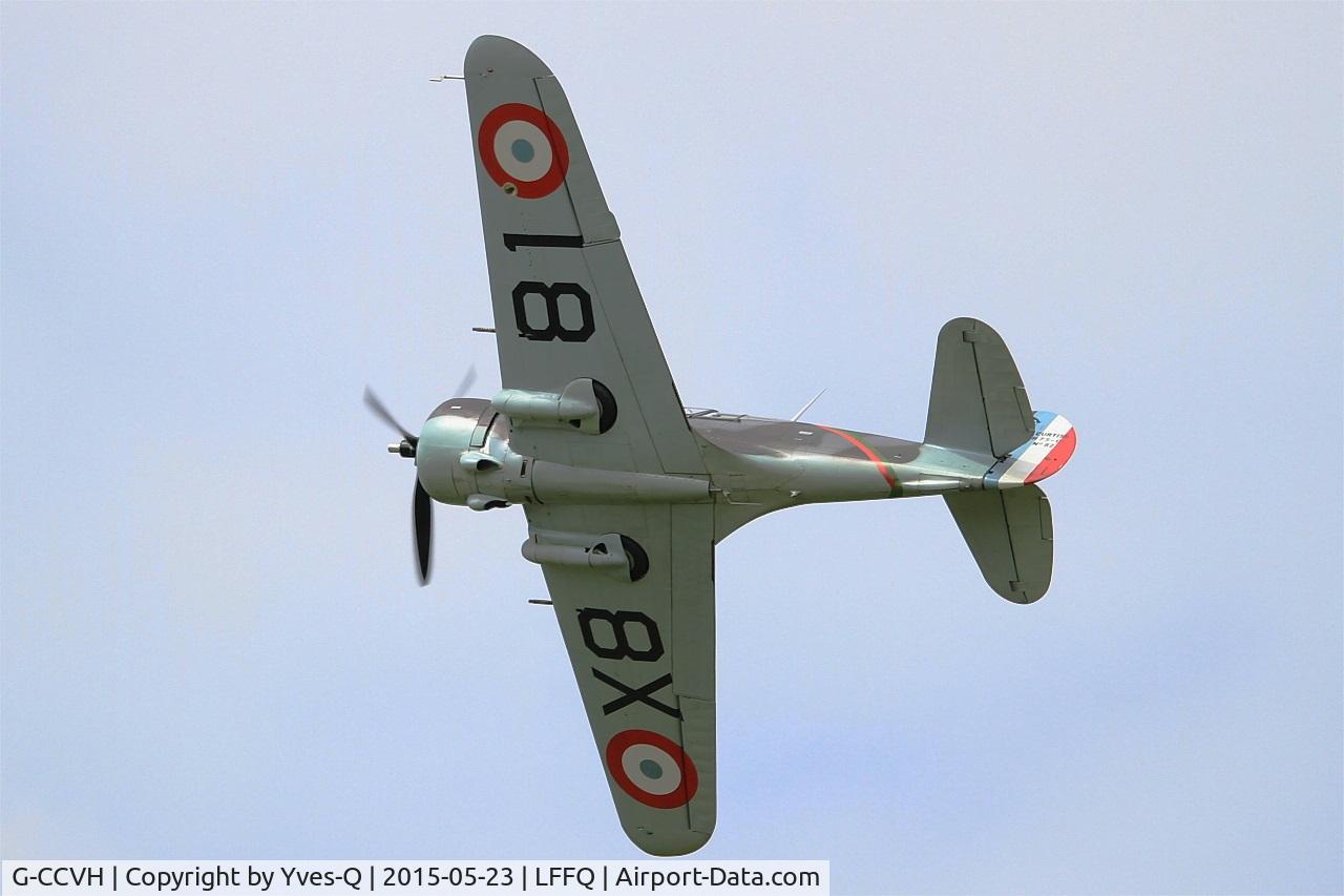 G-CCVH, 1939 Curtiss H-75A-1 C/N 12881, Curtiss H-75A-1, On display, La Ferté-Alais airfield (LFFQ) Airshow 2015