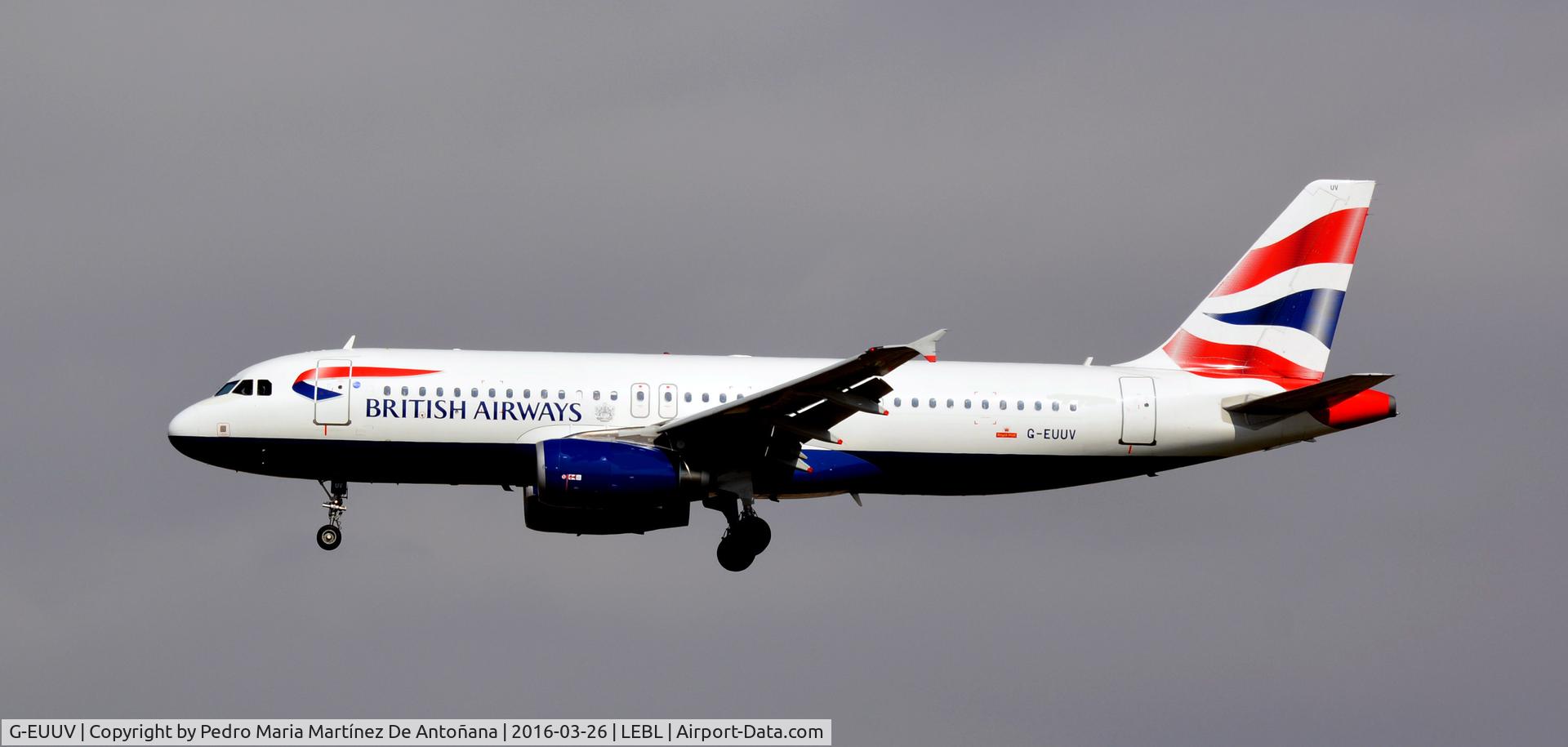 G-EUUV, 2008 Airbus A320-232 C/N 3468, El Prat -  Barcelona  -  España