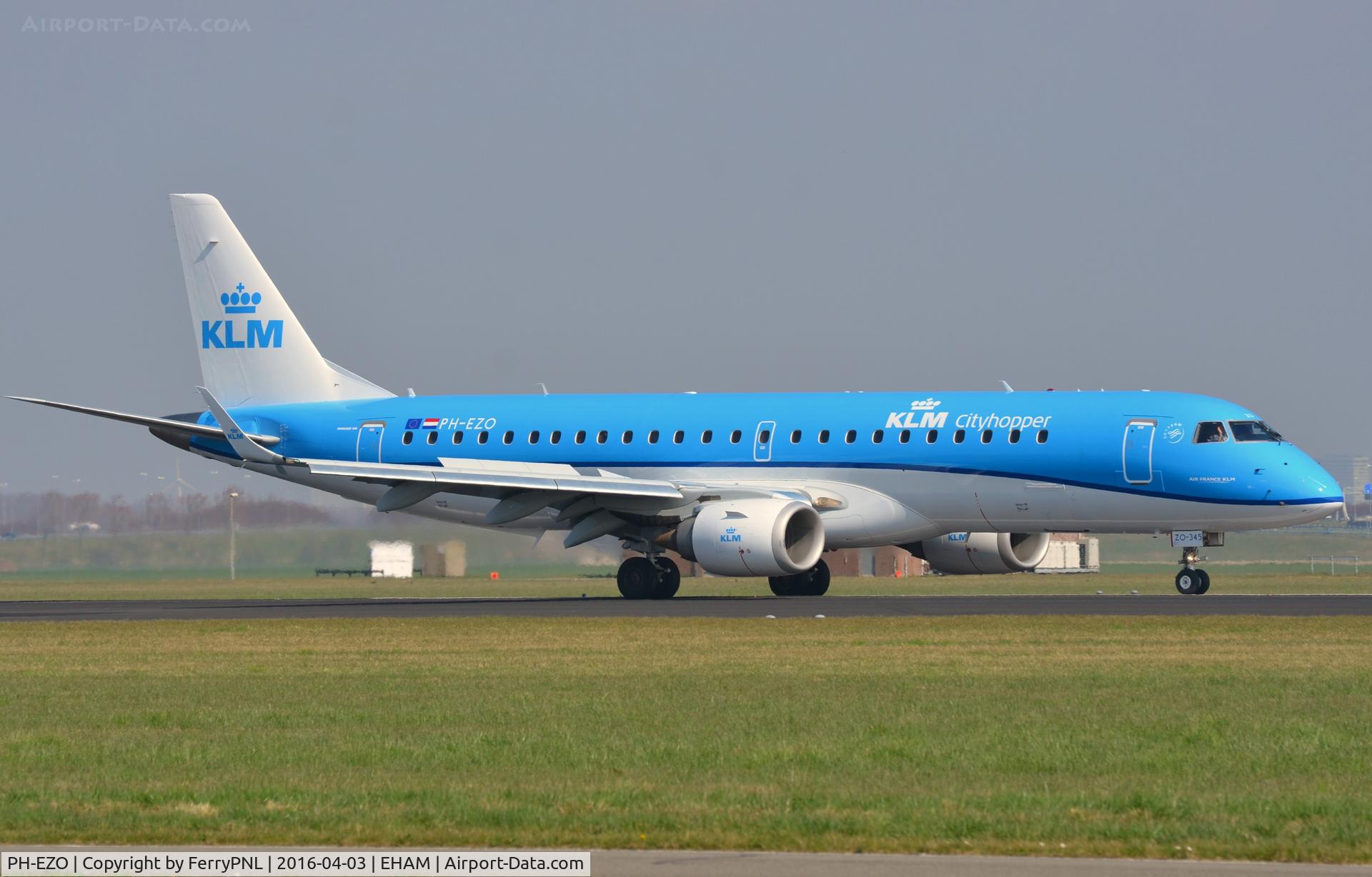 PH-EZO, 2010 Embraer 190LR (ERJ-190-100LR) C/N 19000345, KLC ERJ190