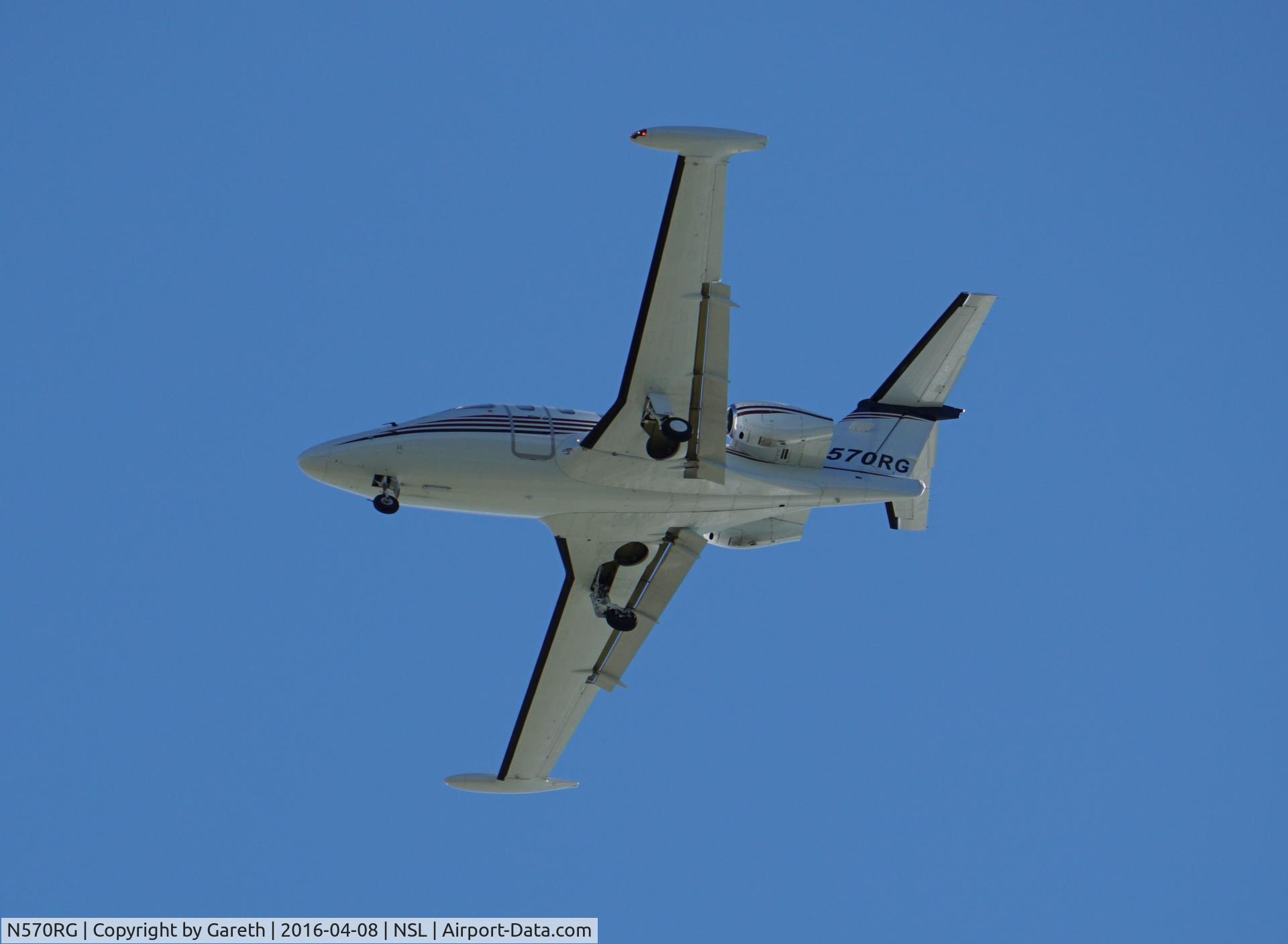 N570RG, 2007 Eclipse Aviation Corp EA500 C/N 000048, About to land in Nelson