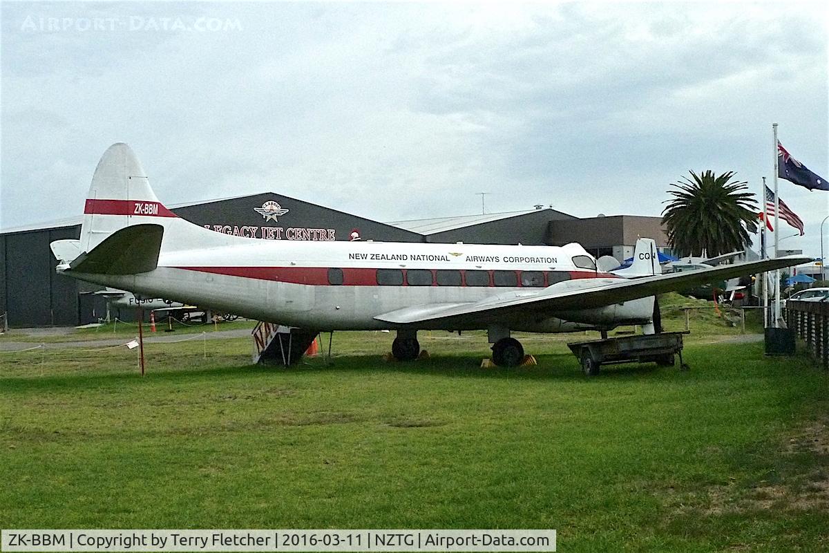 ZK-BBM, 1953 De Havilland DH.114 Heron 1B C/N 14011, At Tauranga Airport , North Island , New Zealand