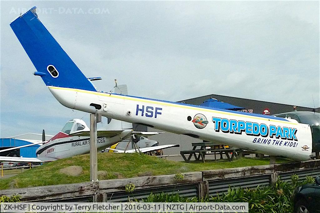ZK-HSF, 1962 Bell UH-1B Iroquois C/N 610, Tail boom at Tauranga Airport , North Island , New Zealand