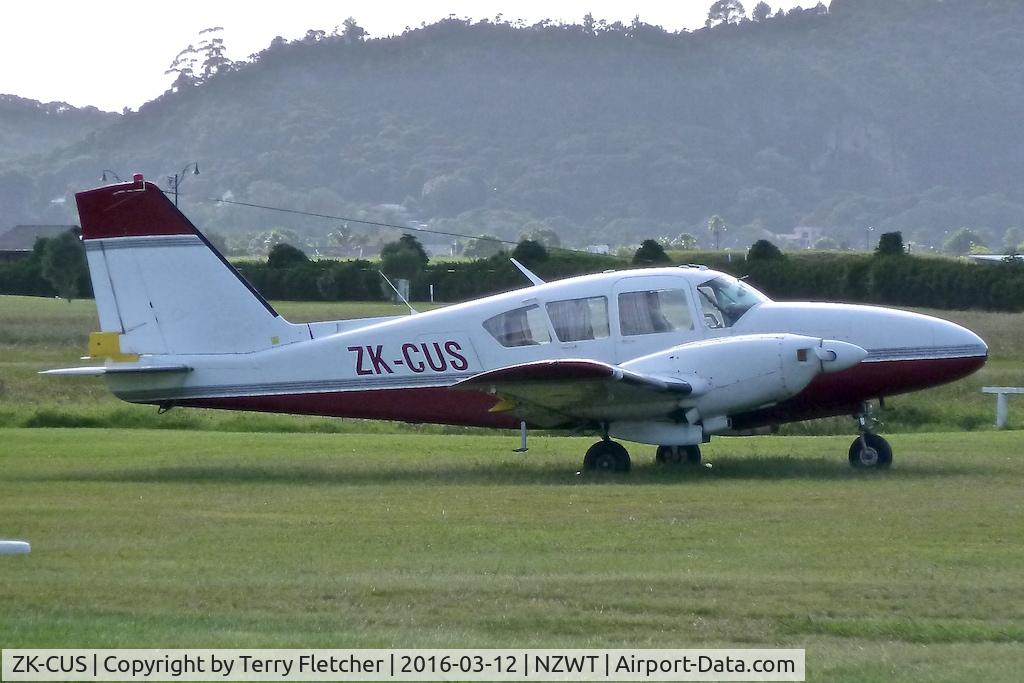 ZK-CUS, Piper PA-23-250 C/N 27-4499, At Whitianga Airport , North Island , New Zealand