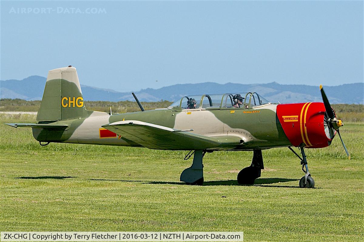 ZK-CHG, Nanchang CJ-6 C/N 5032018, At Thames Airfield , North Island , New Zealand
