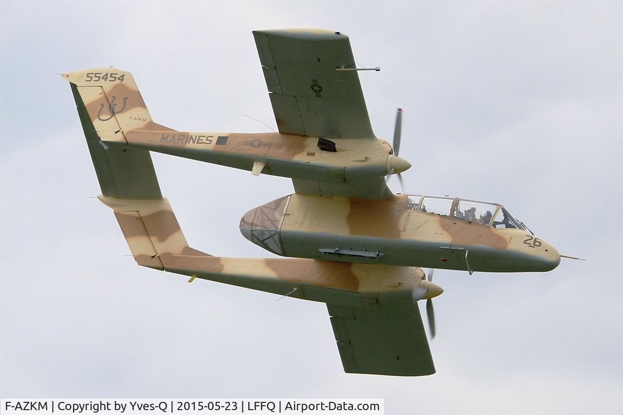 F-AZKM, 1971 North American OV-10B Bronco C/N 338-9 (305-65), North American OV-10B Bronco, On display, La Ferté-Alais airfield (LFFQ) Airshow 2015