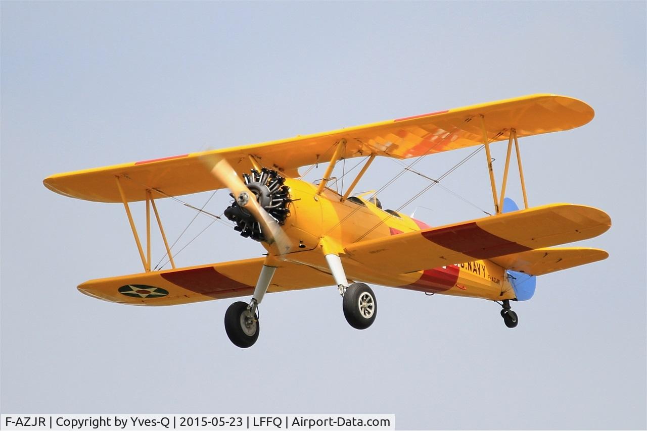 F-AZJR, 1942 Boeing-Stearman PT-13D (E75) C/N 75-5656, Boeing PT-13D Kaydet (E75), On display, La Ferté-Alais Airfield (LFFQ) Air show 2015