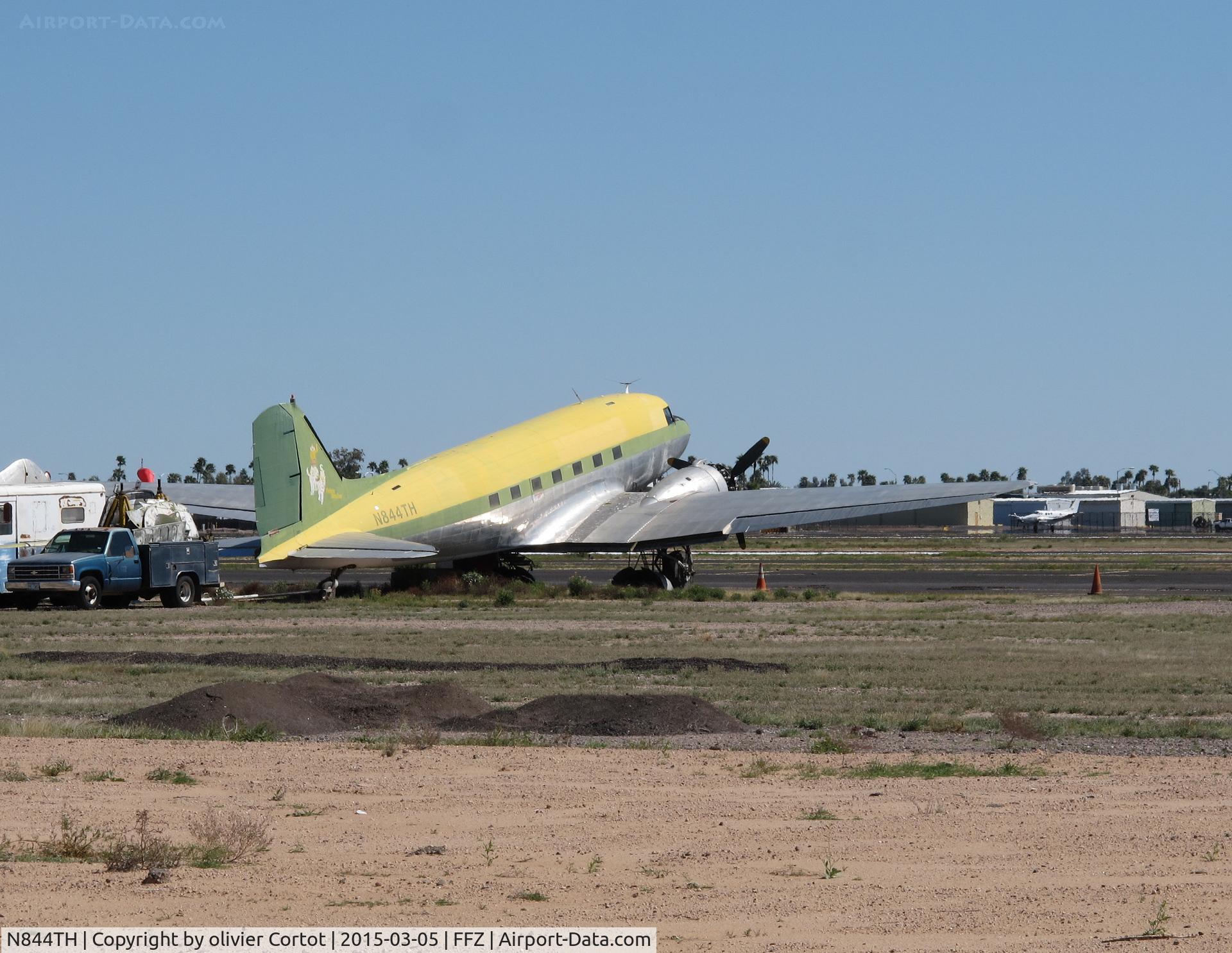 N844TH, 1944 Douglas DC3C-S1C3G (C-47A) C/N 13070, rear view
