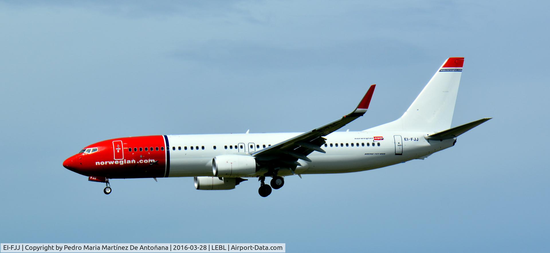 EI-FJJ, 2016 Boeing 737-8JP C/N 41148, El Prat -  Barcelona  -  España
