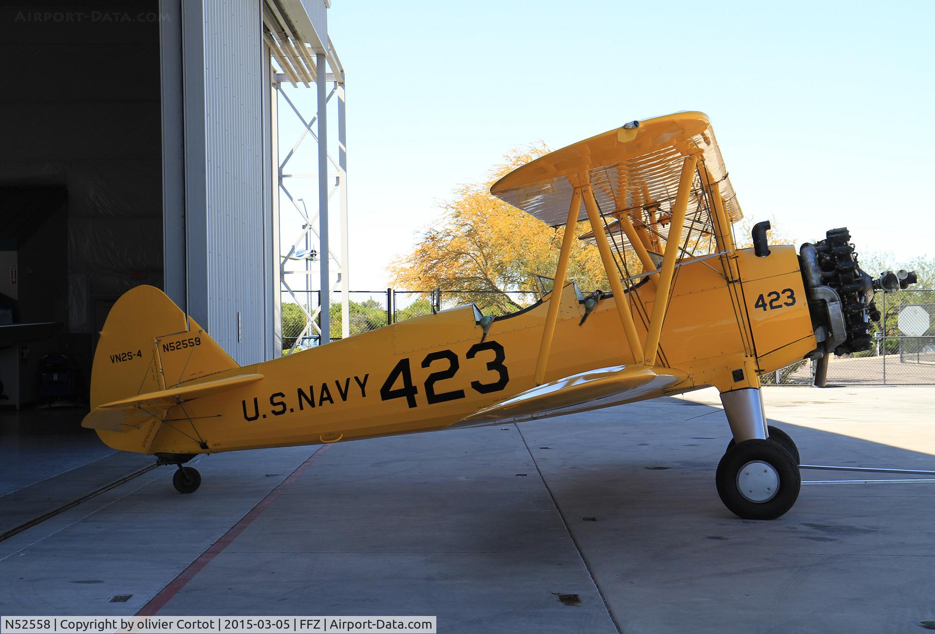 N52558, 1943 Boeing A75N1(PT17) C/N 75-4894, another yellow one