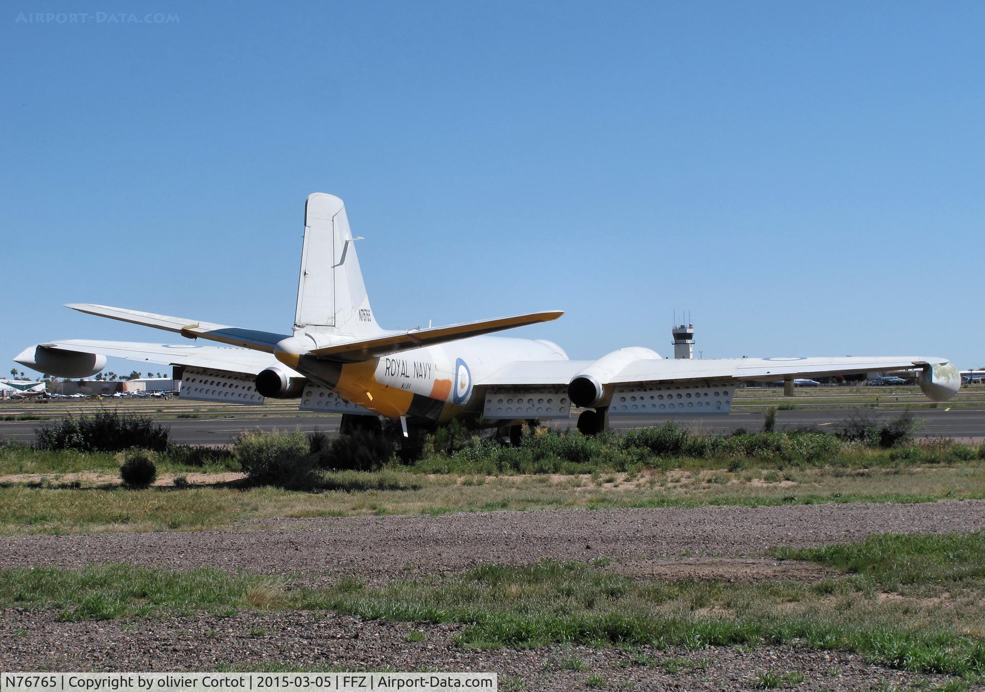 N76765, 1954 English Electric Canberra TT.18 C/N HP-181B, Waiting for a buyer ? Falcon field