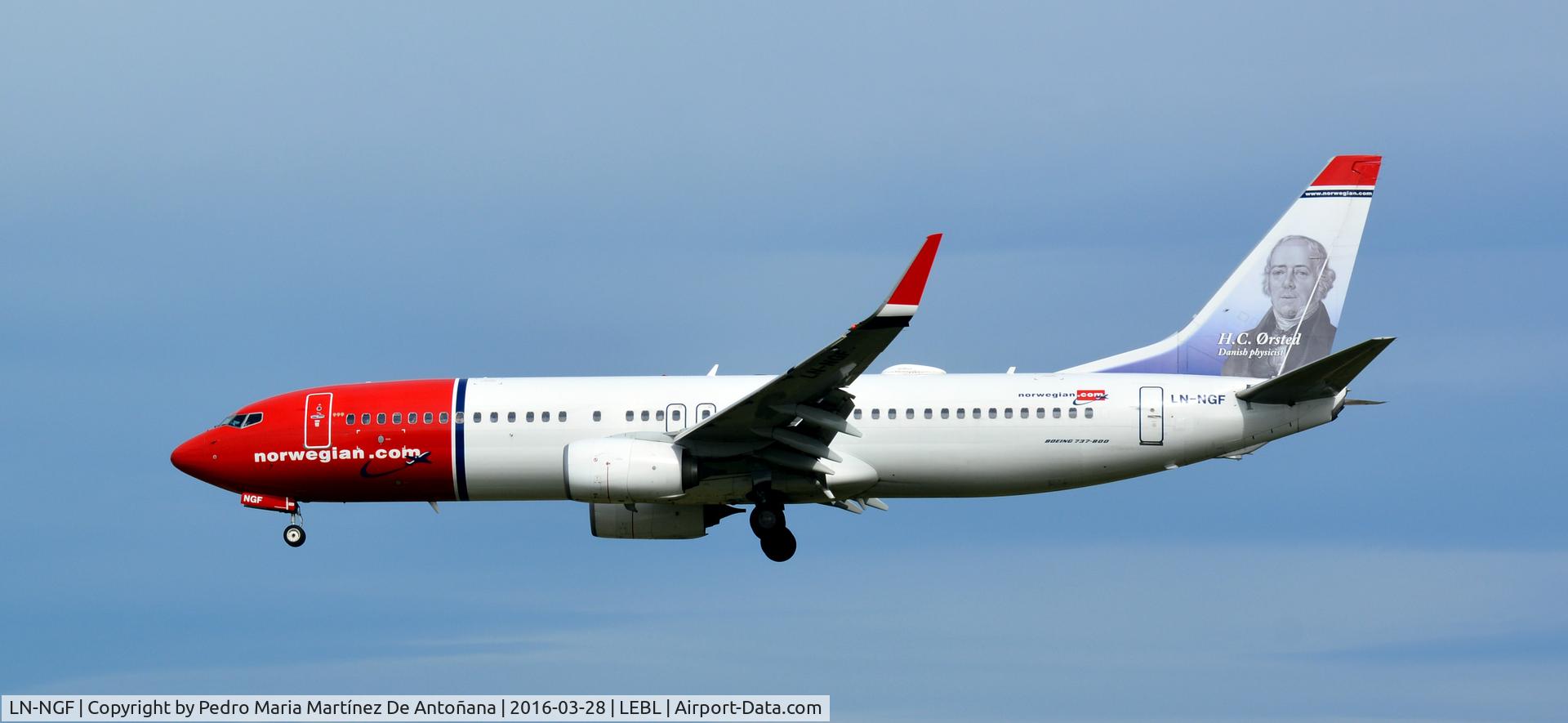 LN-NGF, 2012 Boeing 737-8JP C/N 39017, El Prat -  Barcelona  -  España