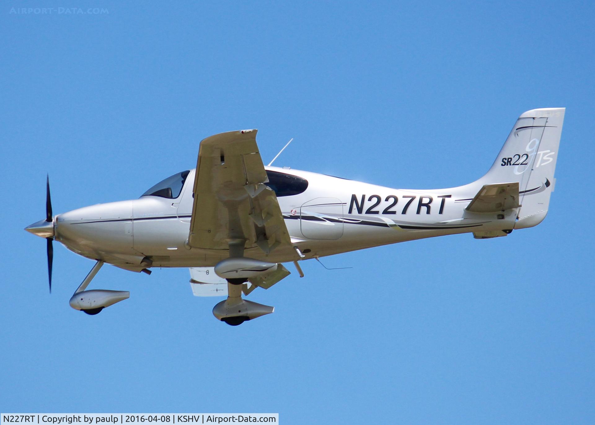N227RT, 2007 Cirrus SR22 GTS C/N 2357, At Shreveport Regional.