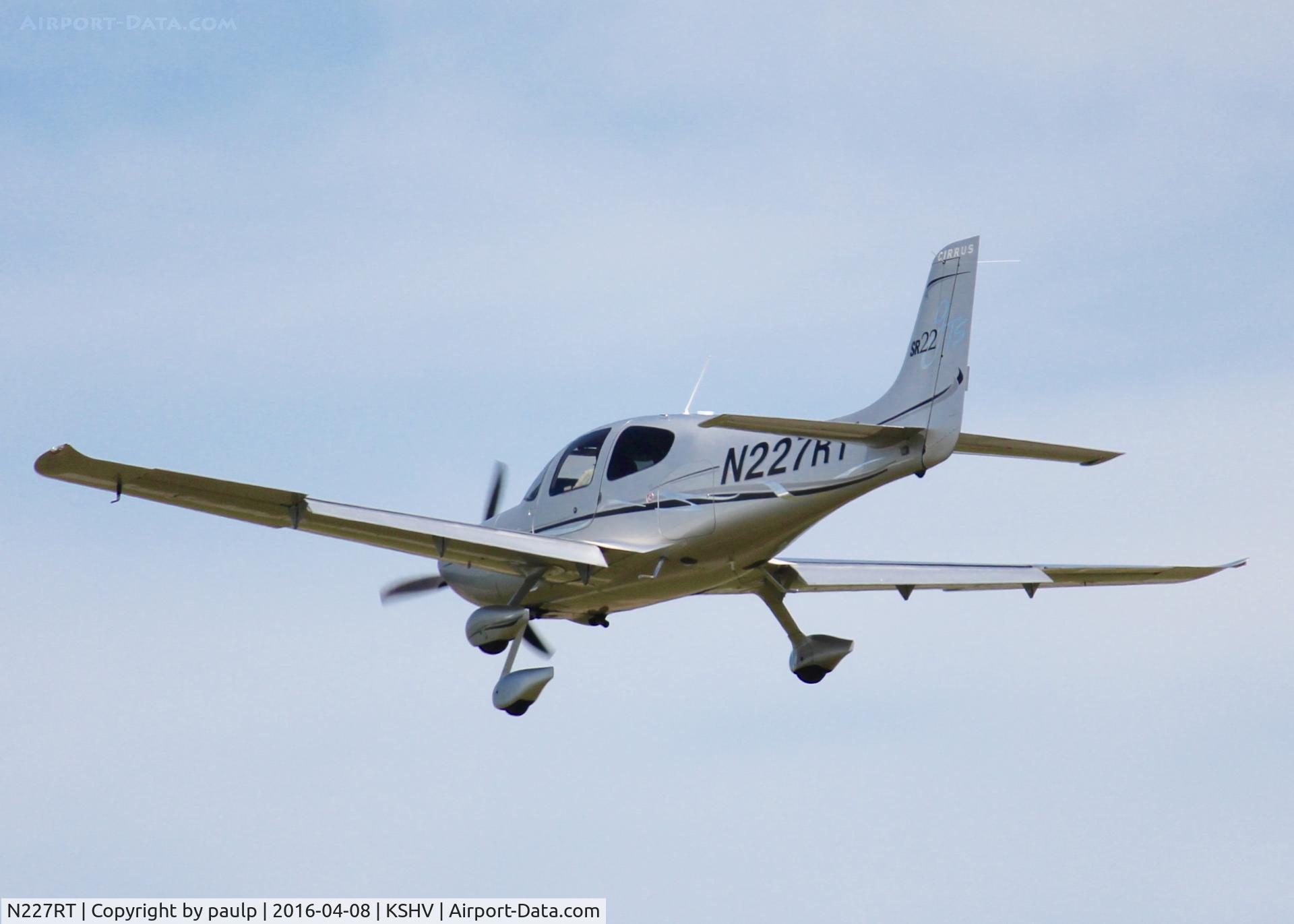 N227RT, 2007 Cirrus SR22 GTS C/N 2357, At Shreveport Regional.