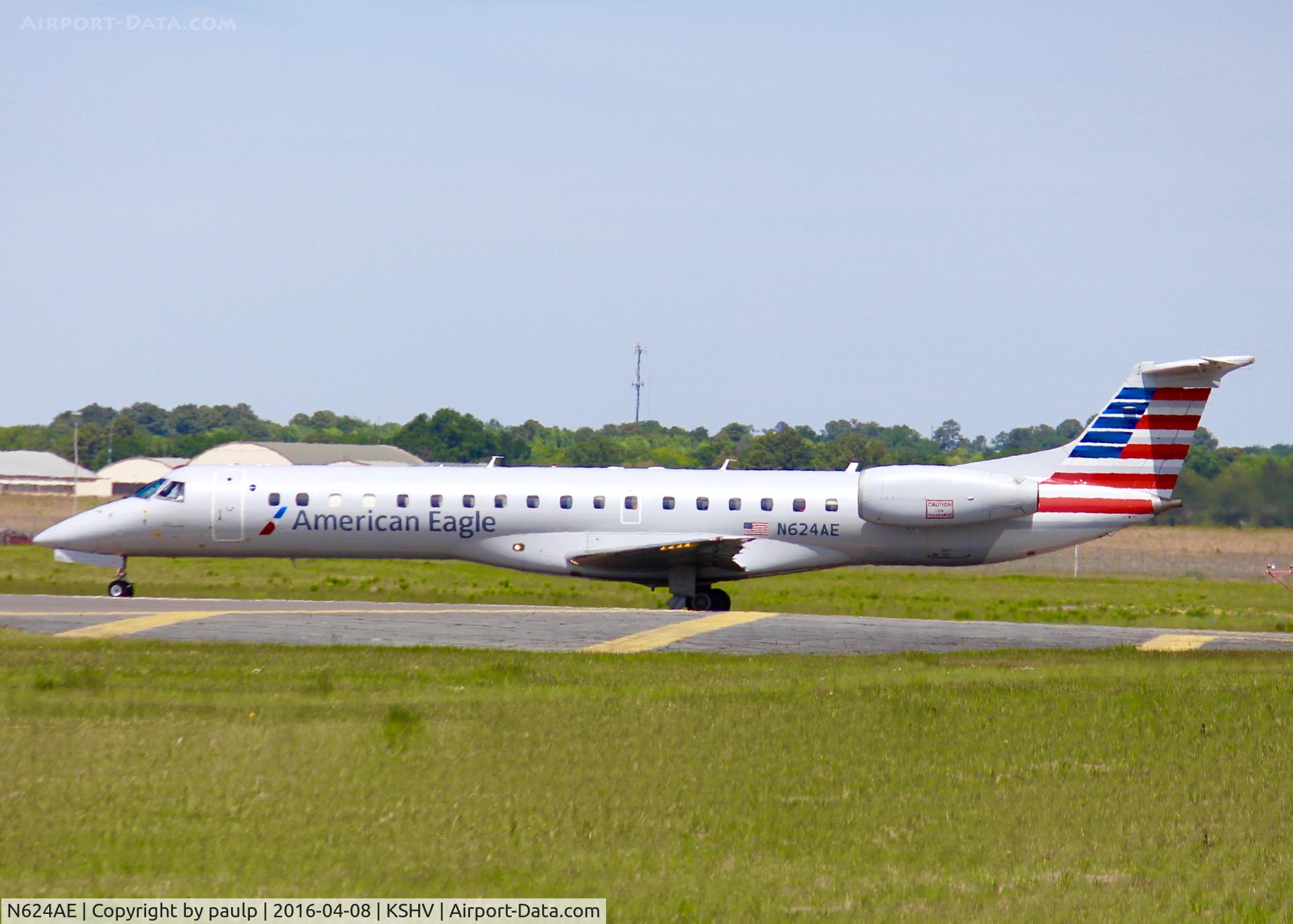 N624AE, 1999 Embraer ERJ-145LR (EMB-145LR) C/N 145111, At Shreveport Regional.
