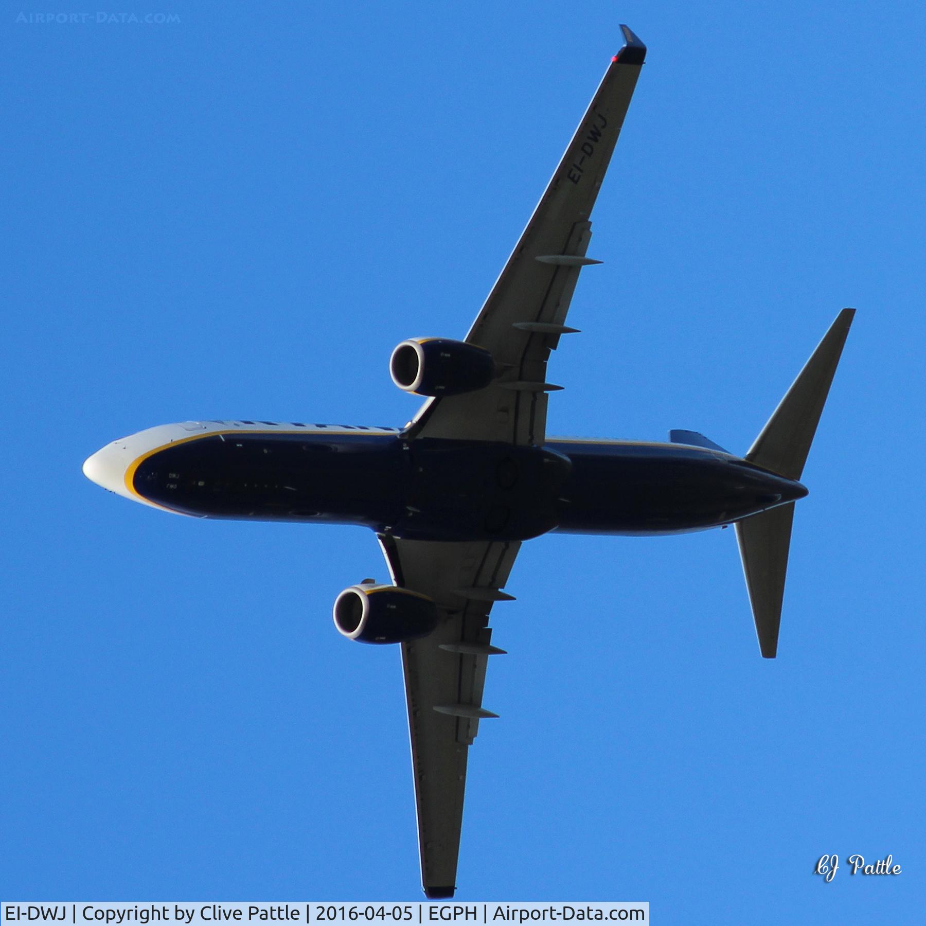 EI-DWJ, 2007 Boeing 737-8AS C/N 36077, Depart Edinburgh EGPH