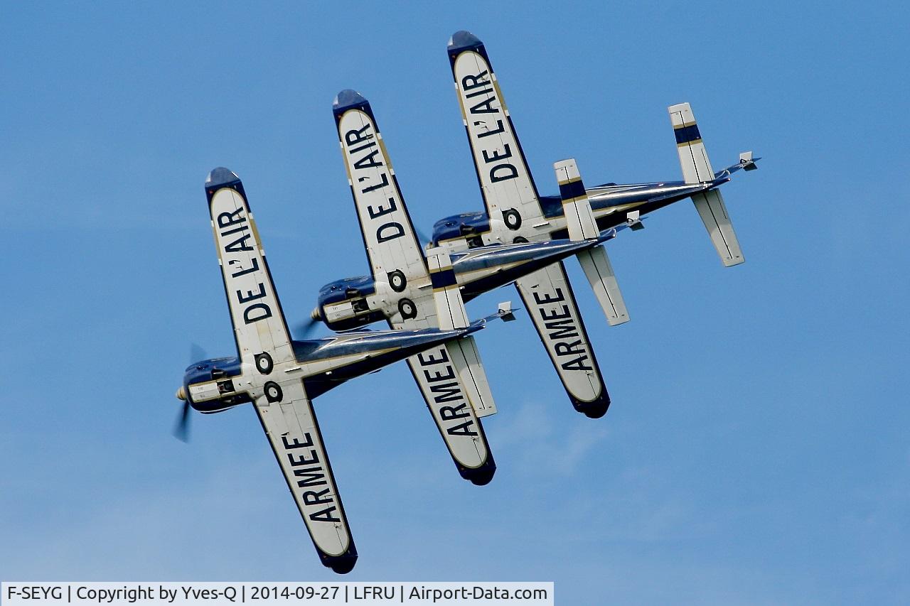 F-SEYG, Socata TB-30 Epsilon C/N 116, Socata TB30 Epsilon (F-SEYG), French Air Force Aerobatics Team Cartouche Doré, Morlaix-Ploujean airport (LFRU-MXN) Air show 2014