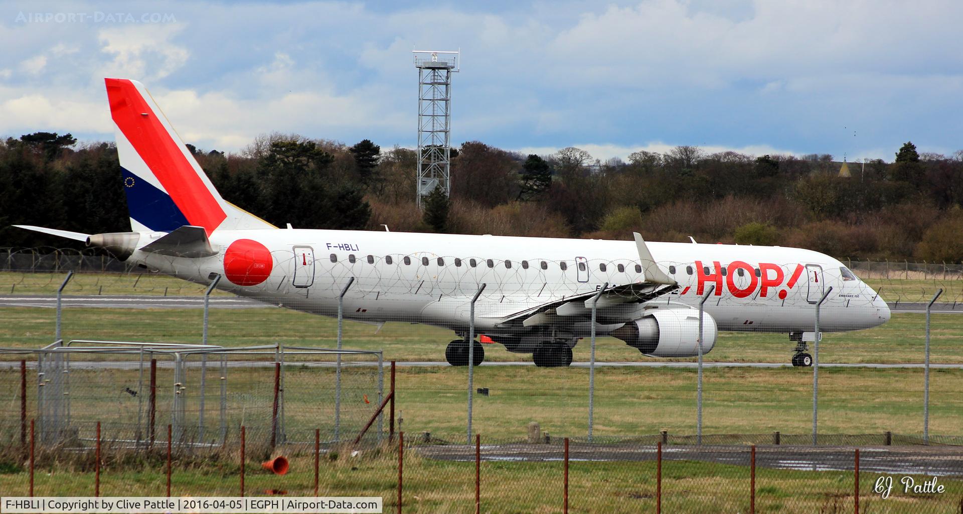 F-HBLI, 2009 Embraer 190LR (ERJ-190-100LR) C/N 19000298, Edinburgh EGPH