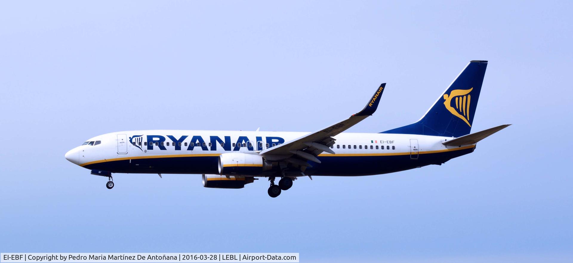 EI-EBF, 2009 Boeing 737-8AS C/N 37524, El Prat -  Barcelona  -  España