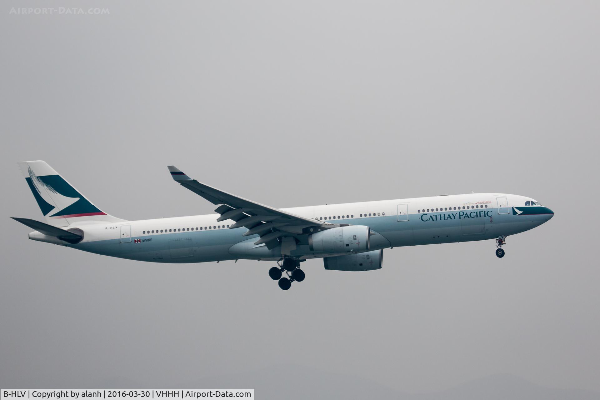 B-HLV, 2003 Airbus A330-343 C/N 548, On finals for Hong Kong, inbound from Singapore Changi