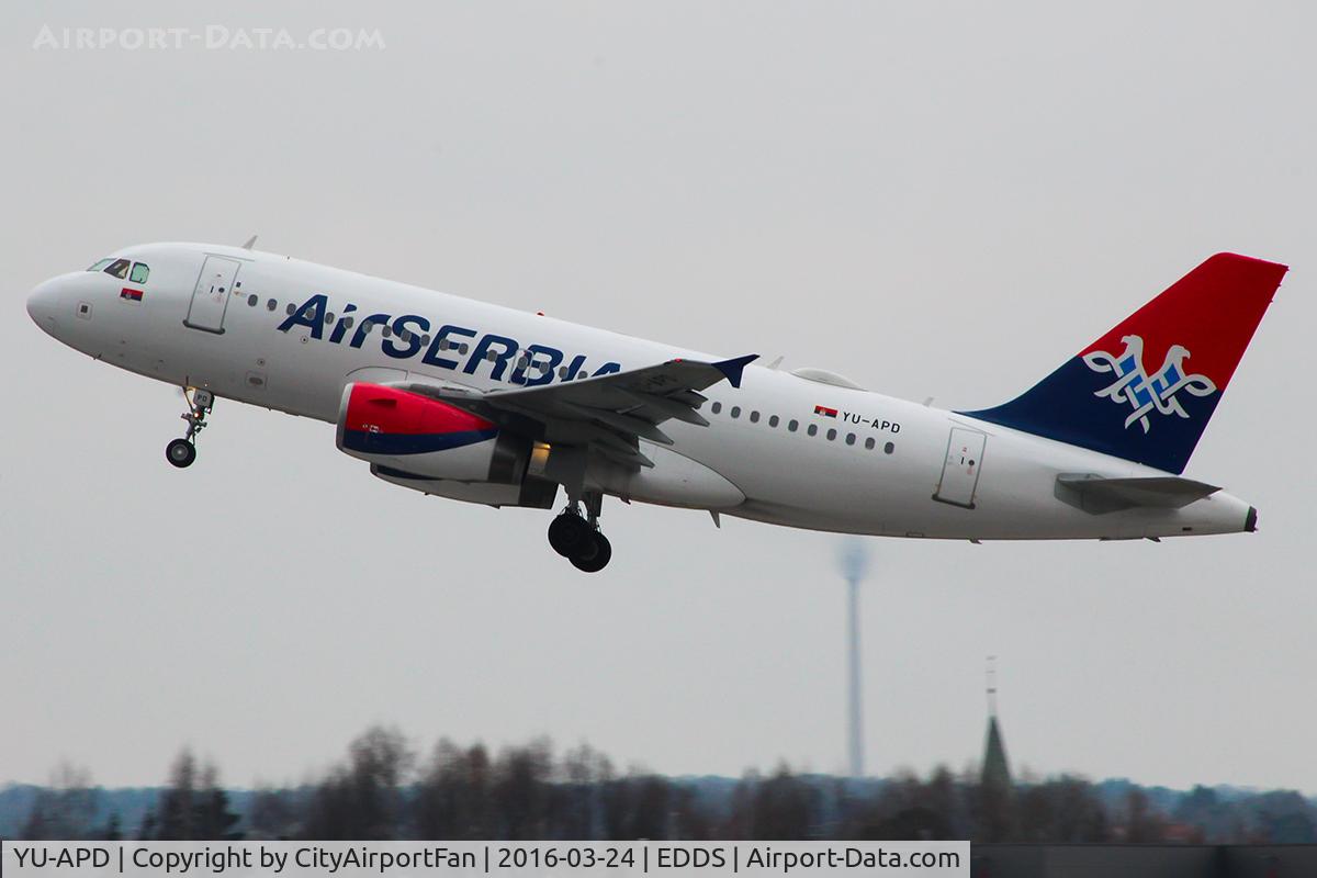 YU-APD, 2004 Airbus A319-132 C/N 2335, Air Serbia (ASL/JU)
