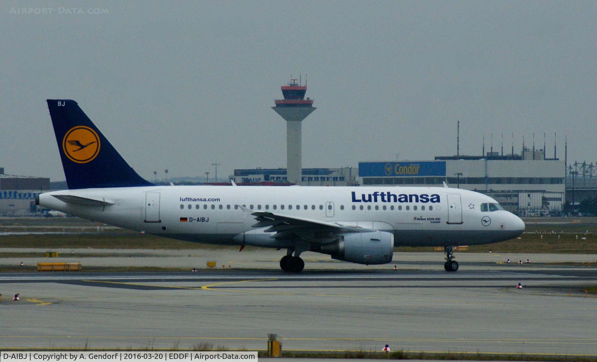 D-AIBJ, 2012 Airbus A319-112 C/N 5293, Lufthansa, is here on RWY 18 for departure at Frankfurt Rhein/Main(EDDF)