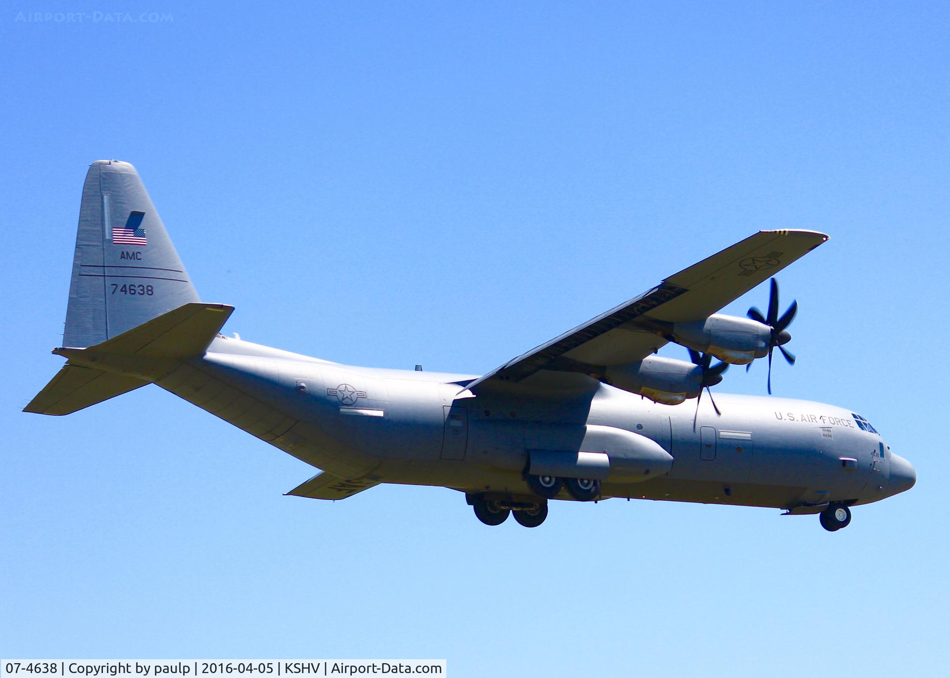 07-4638, 2007 Lockheed Martin C-130J-30 Super Hercules C/N 382-5598, At Shreveport Regional.