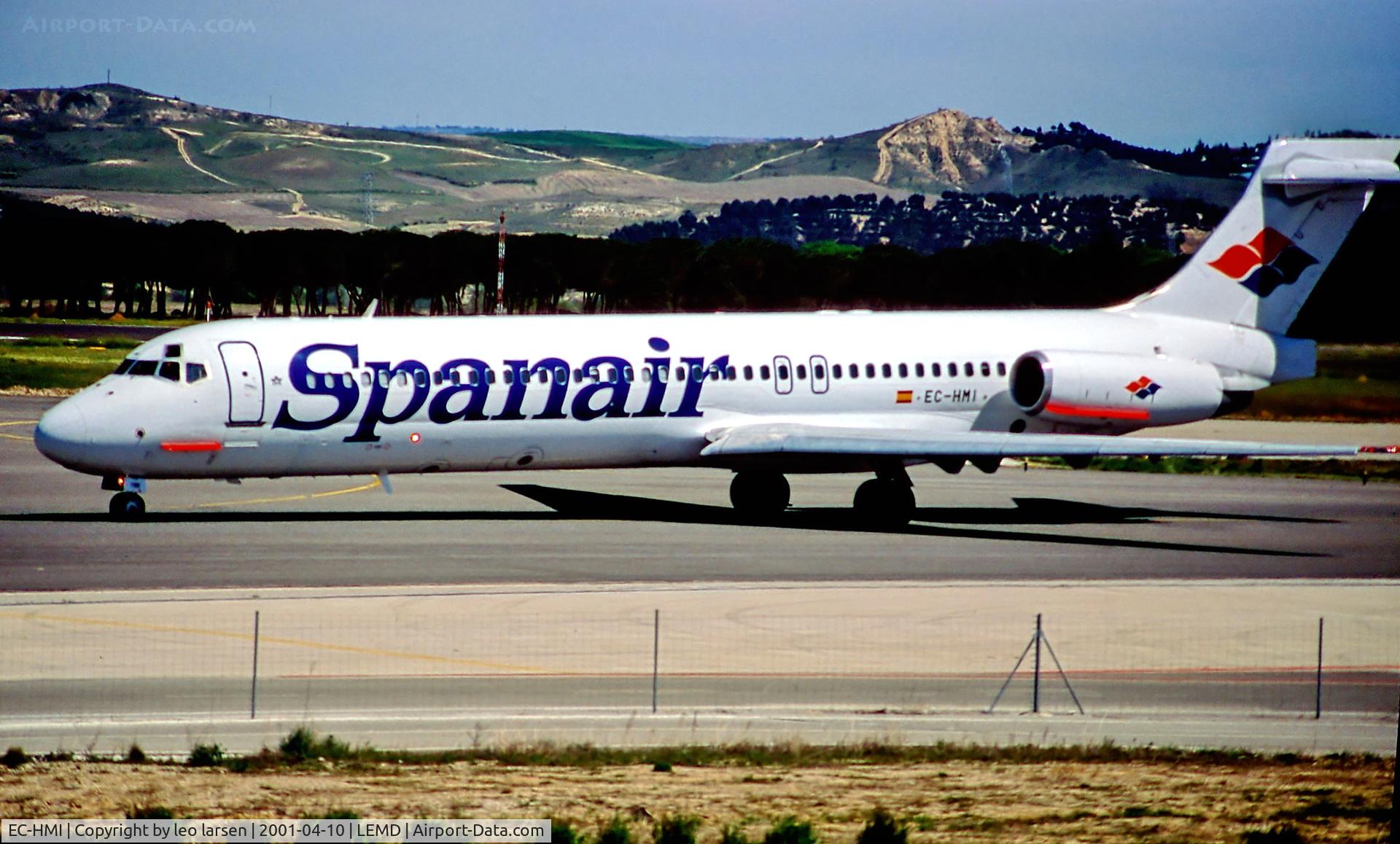 EC-HMI, 1987 McDonnell Douglas MD-87 (DC-9-87) C/N 49403, Madrid 10.4.01