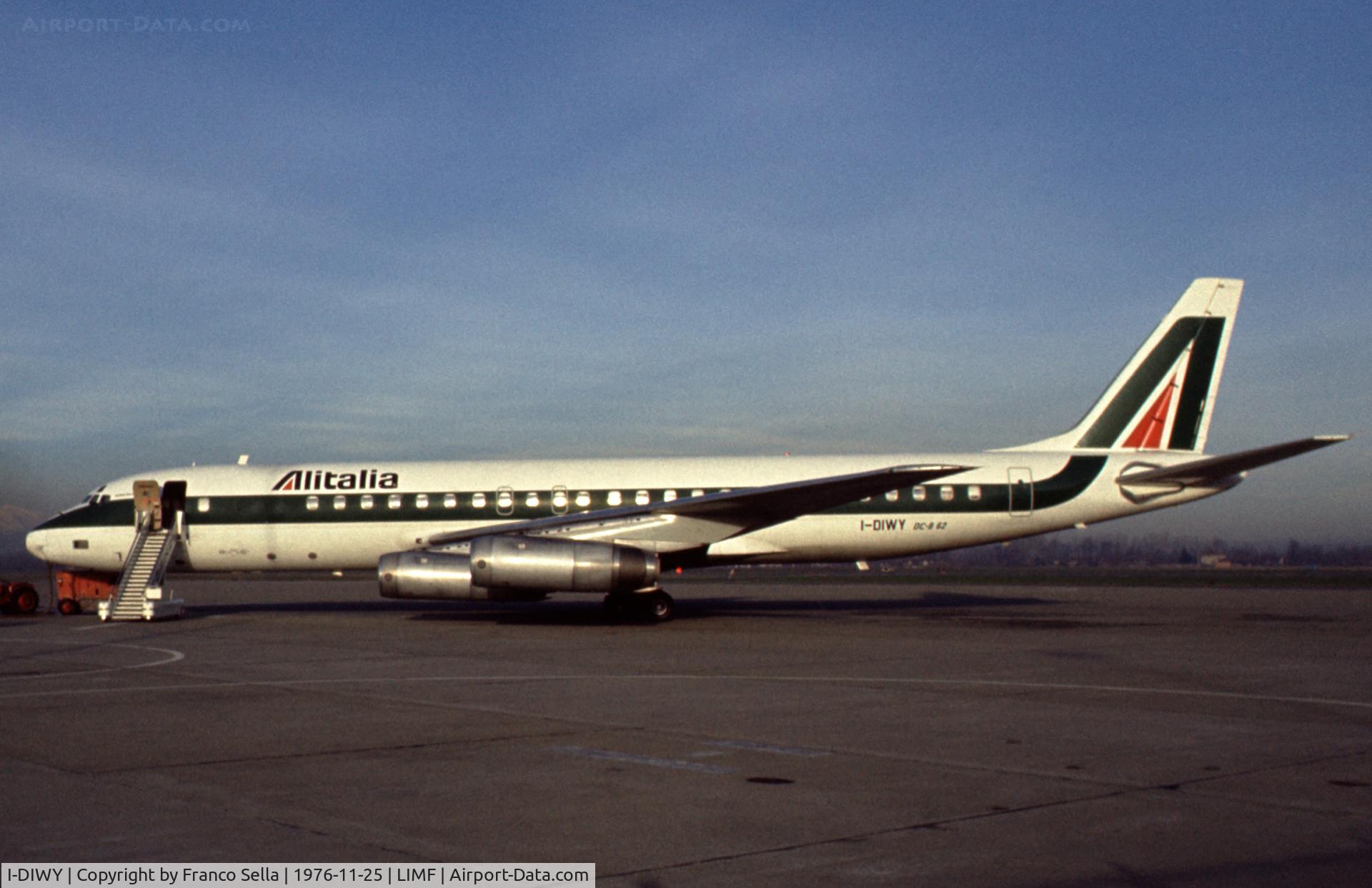 I-DIWY, 1969 Douglas DC-8-62 C/N 46027, Alitalia Douglas DC-8 at Turin Caselle Airport,