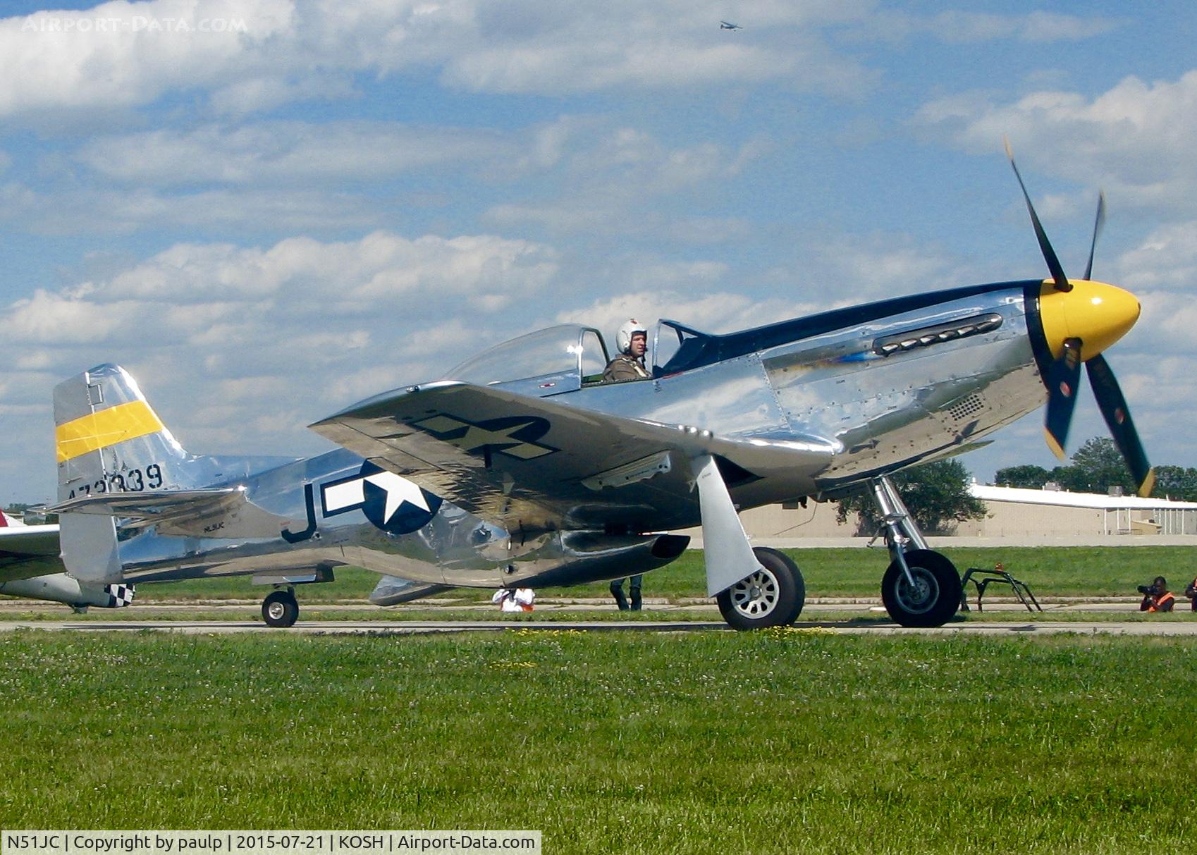 N51JC, 1944 North American P-51D Mustang C/N 122-38798, At AirVenture.