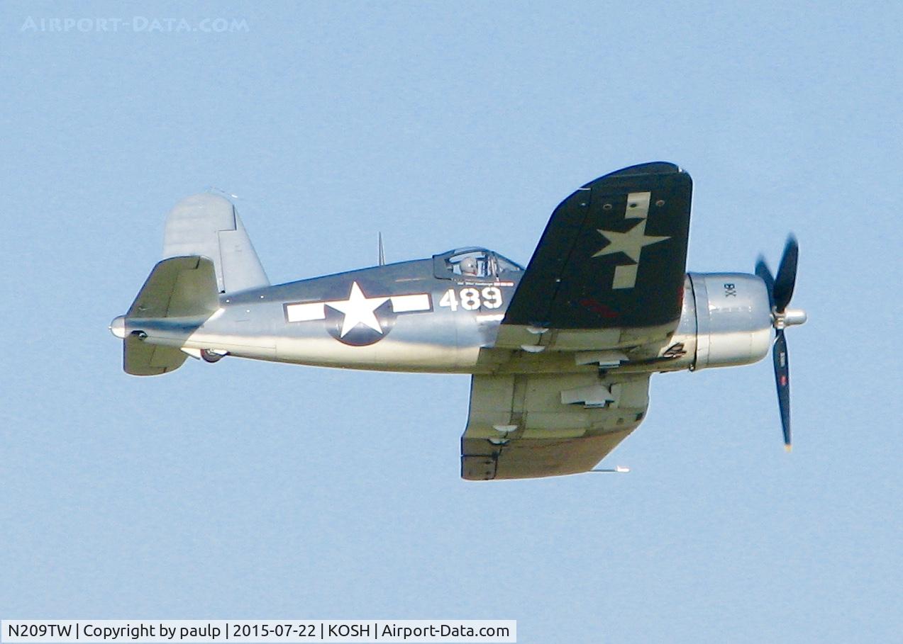 N209TW, Goodyear FG-1D Corsair C/N 3750, At AirVenture.