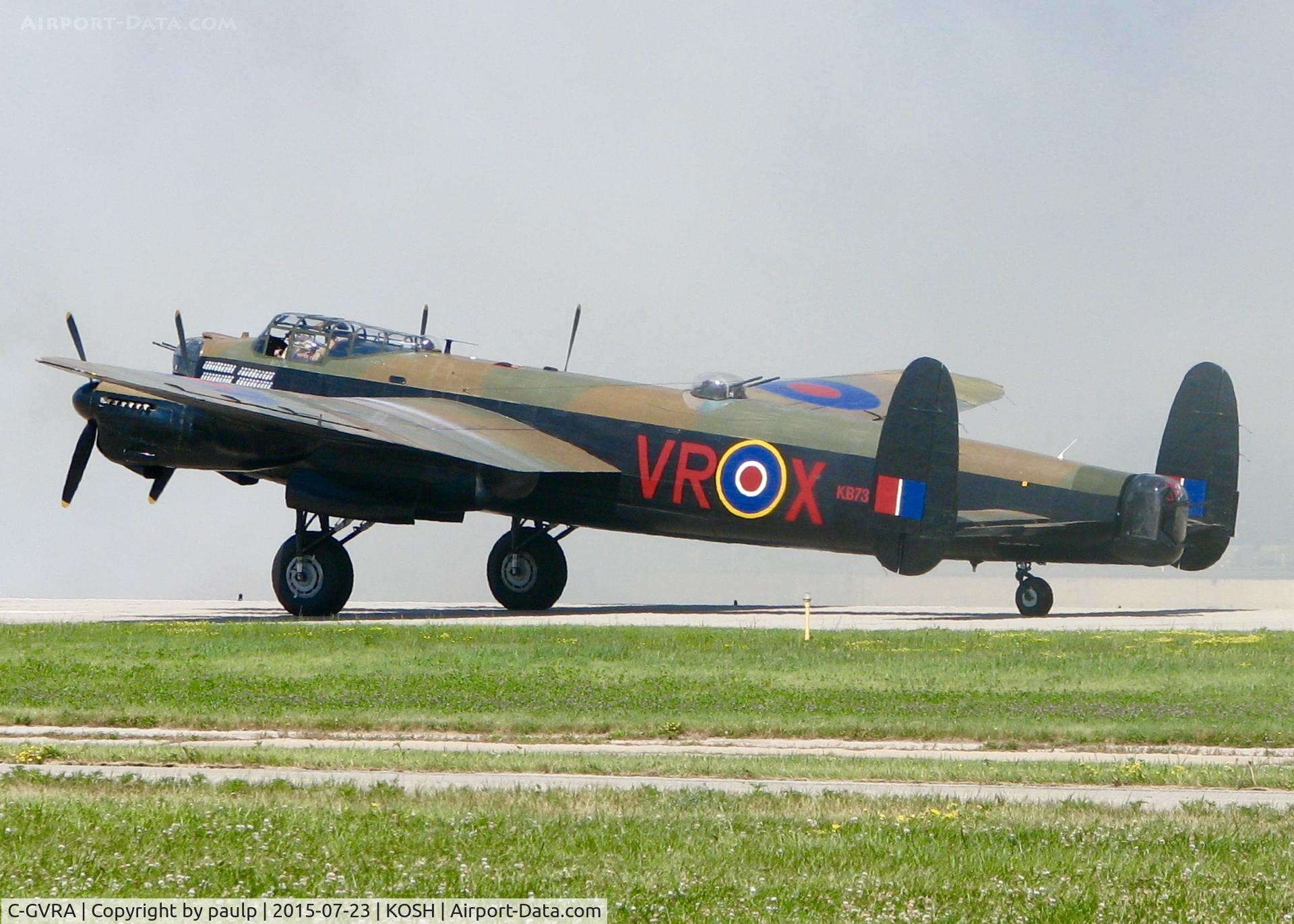C-GVRA, 1945 Victory Aircraft Avro 683 Lancaster BX C/N FM 213 (3414), At AirVenture.