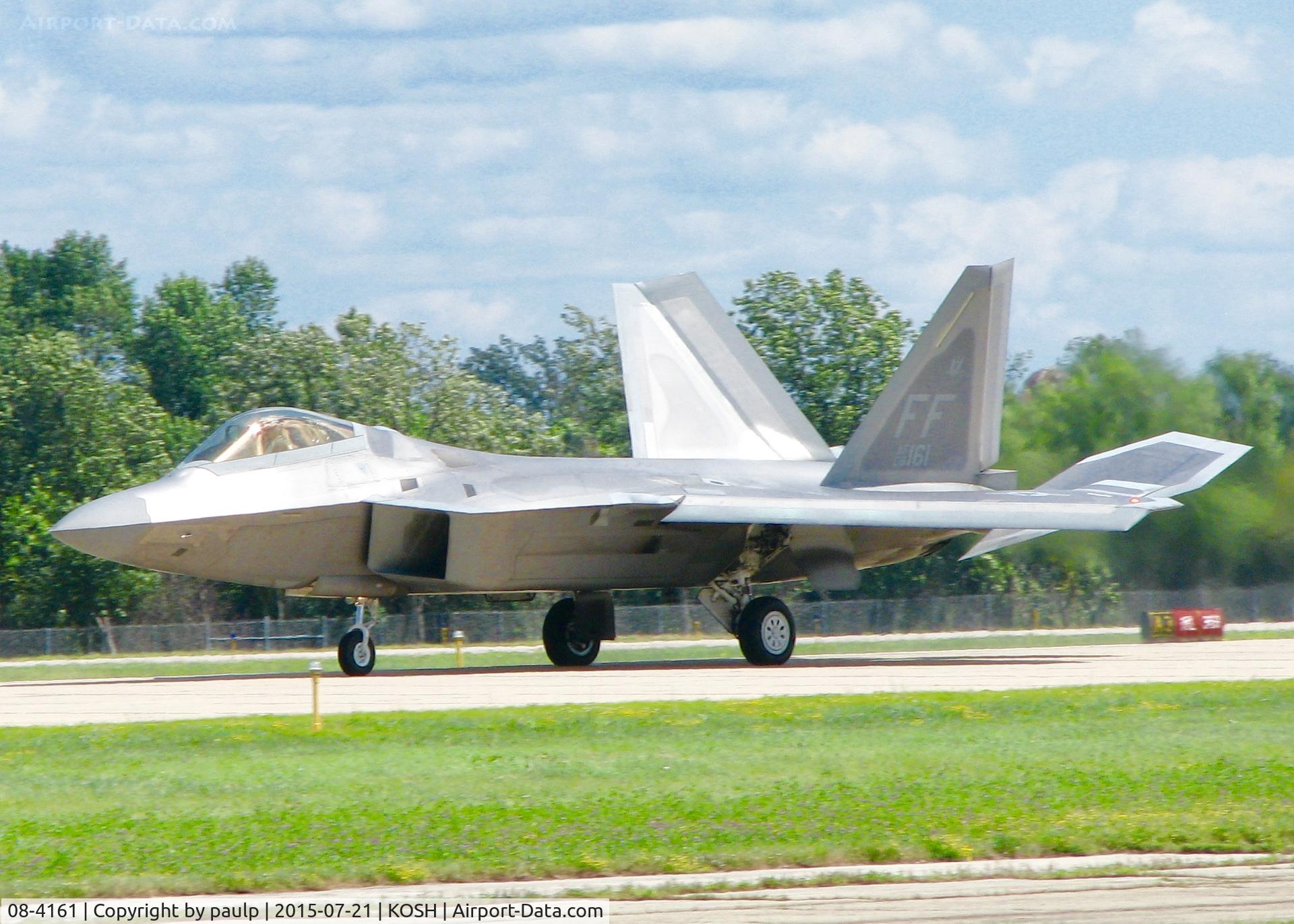 08-4161, 2008 Lockheed Martin F-22A Raptor C/N 4161, At AirVenture.