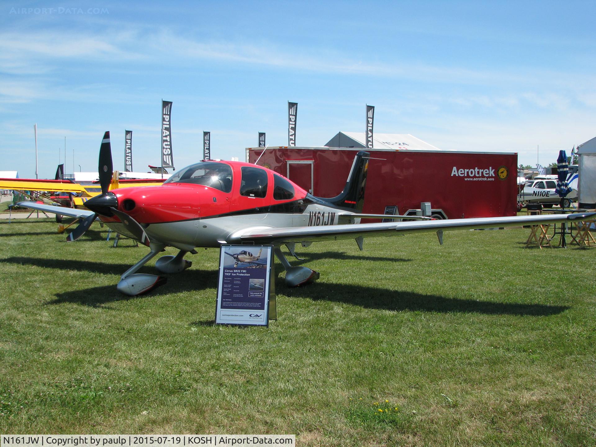 N161JW, 2014 Cirrus SR22T C/N 0762, At AirVenture.