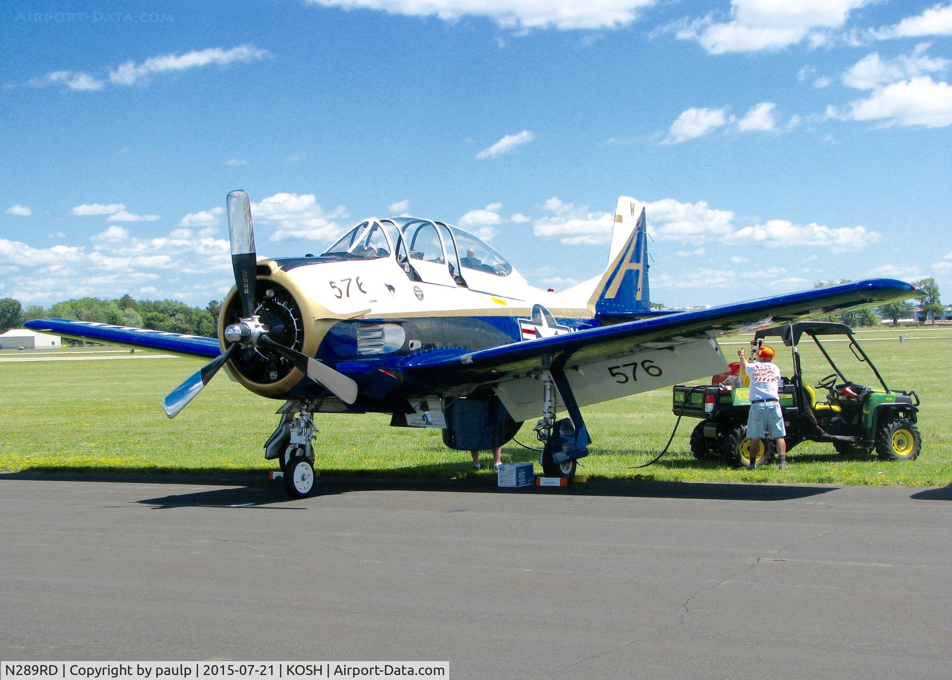 N289RD, 1956 North American T-28C Trojan C/N 226-153, At AirVenture.