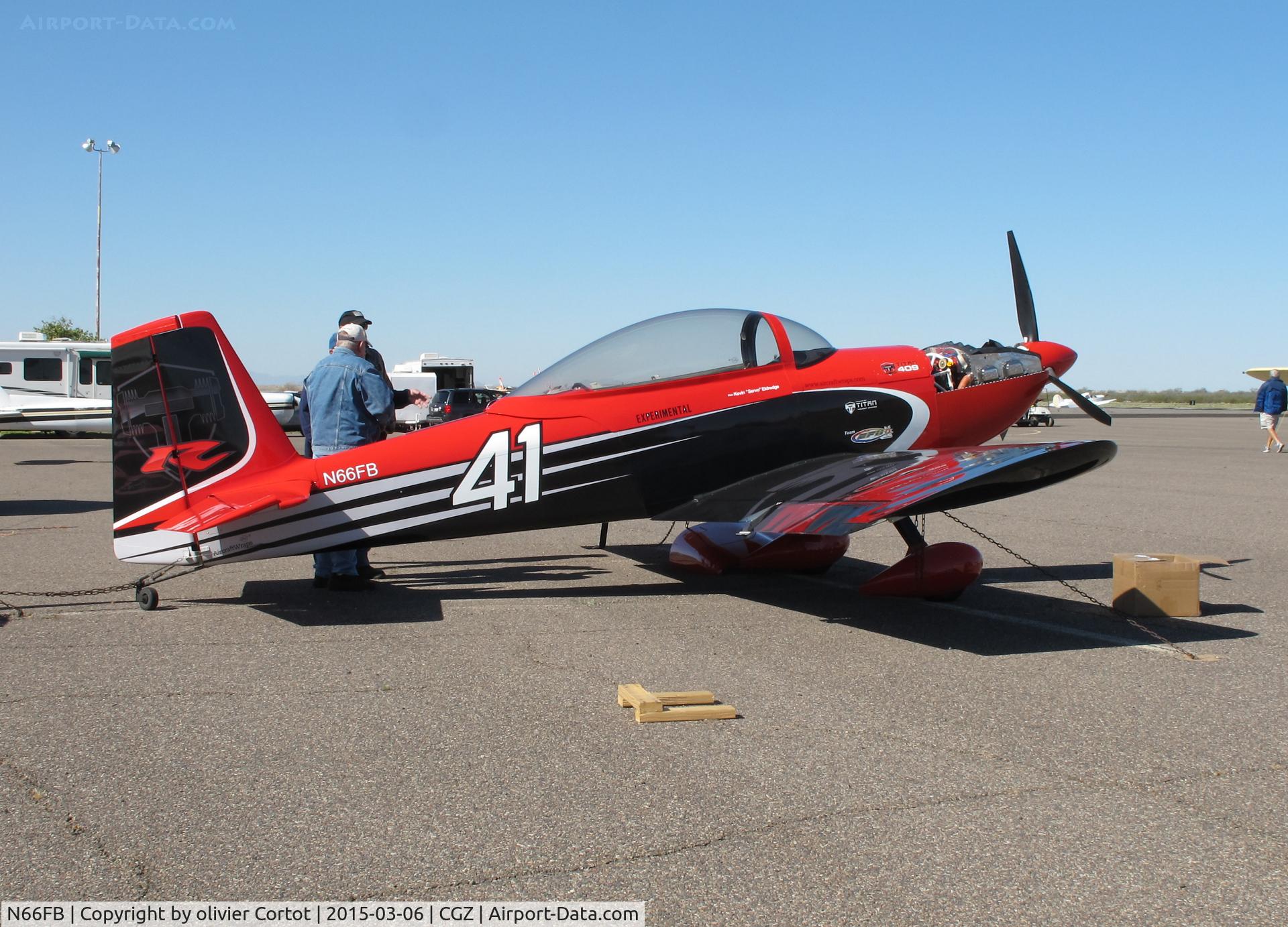 N66FB, 2001 Vans RV-8 C/N 81085, new paint