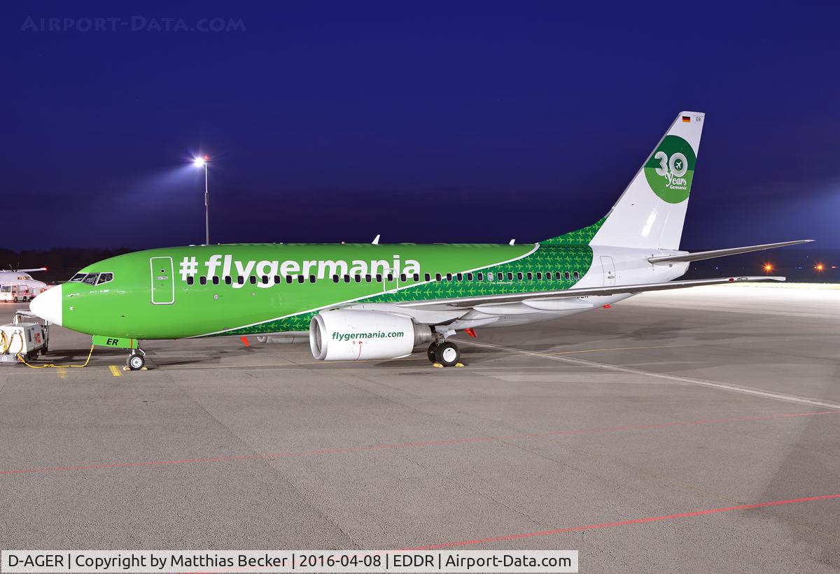 D-AGER, 1998 Boeing 737-75B C/N 28107, D-AGER
