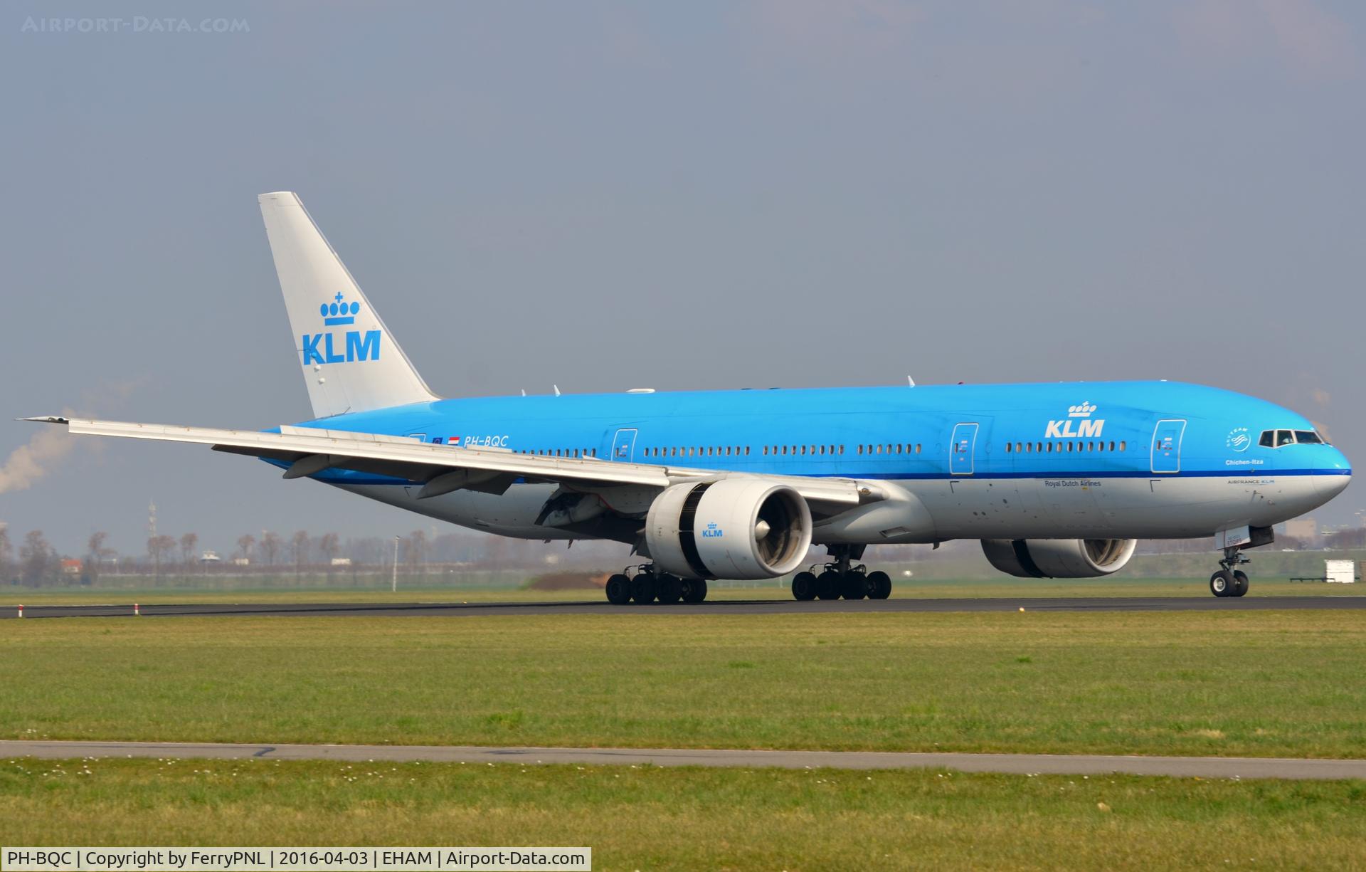 PH-BQC, 2003 Boeing 777-206/ER C/N 29397, KLM B772 back home in AMS
