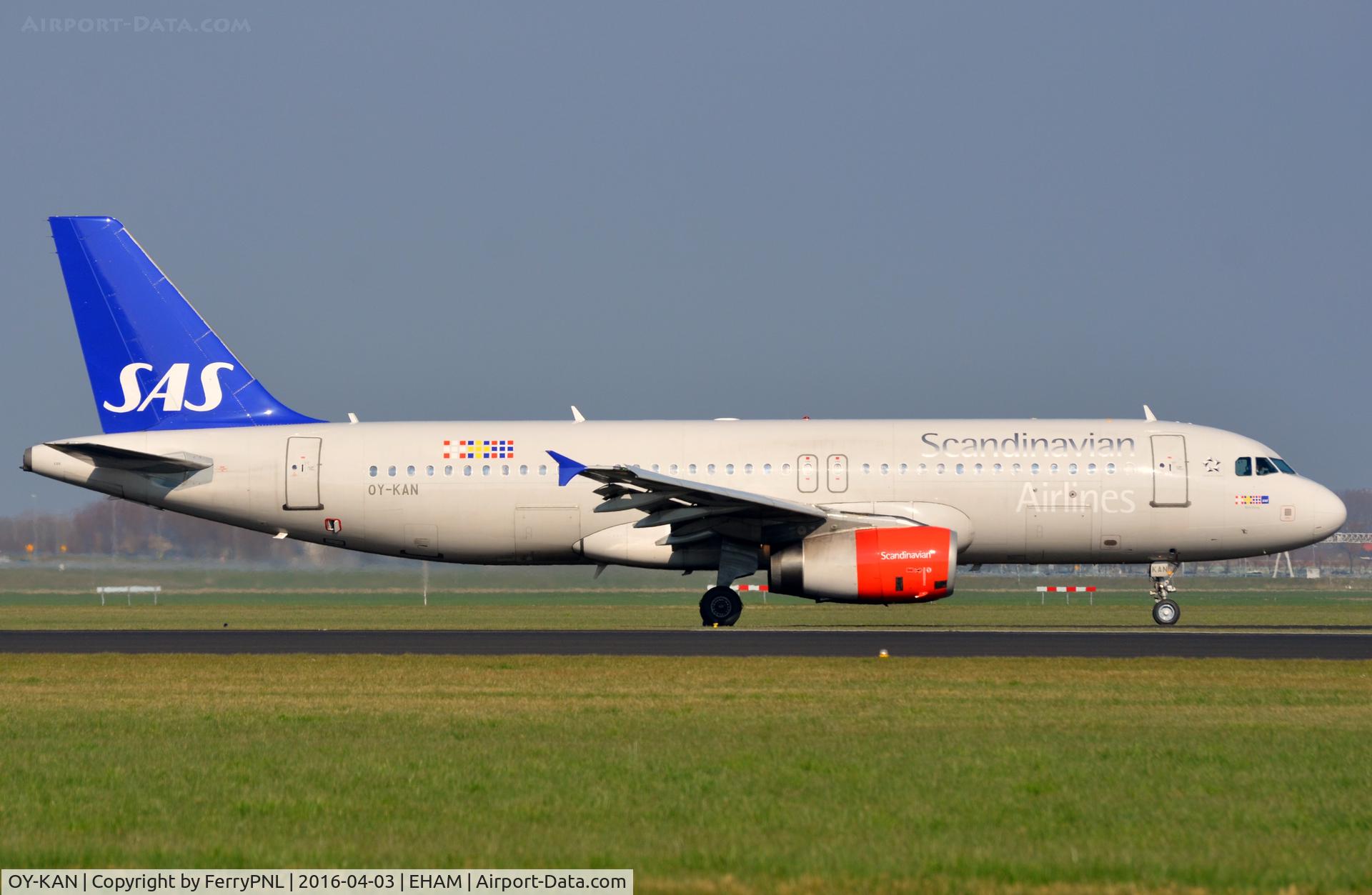 OY-KAN, 2006 Airbus A320-232 C/N 2958, SAS A320 landing in AMS