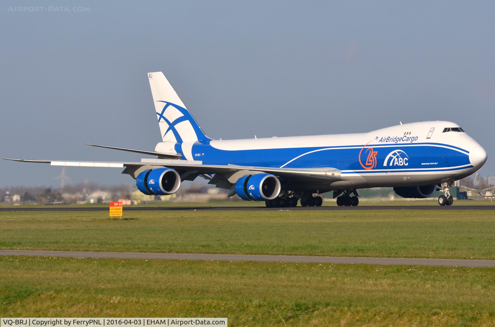 VQ-BRJ, 2013 Boeing 747-8HVF C/N 37670, ABC B748 Freighter arriving in AMS from the USA, Chicago.