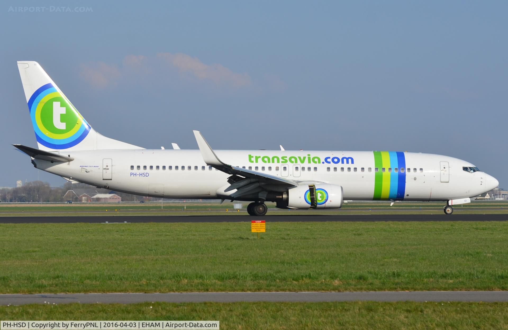 PH-HSD, 2012 Boeing 737-8K2 C/N 39260, Transavia B738