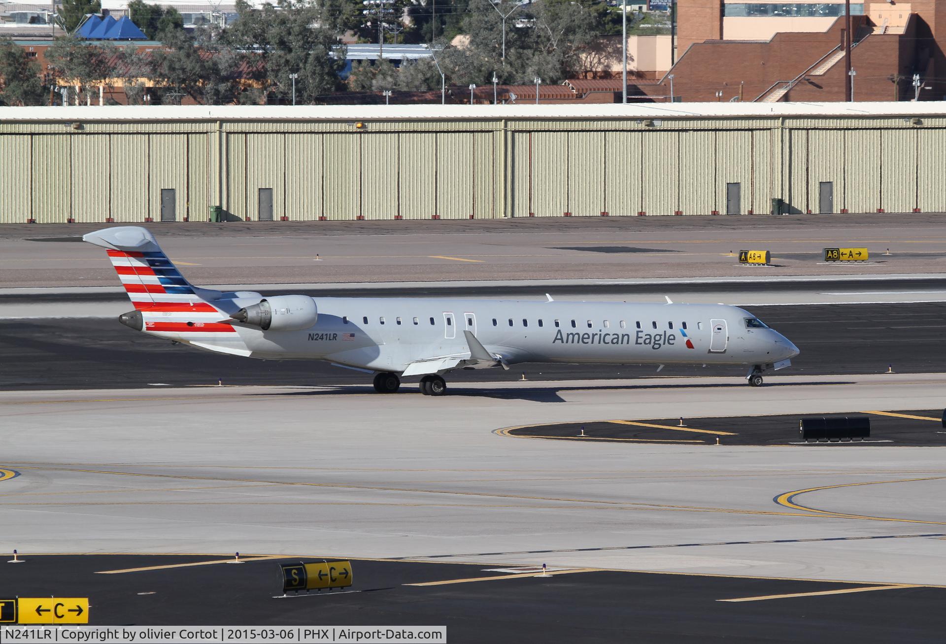 N241LR, 2006 Canadair CRJ-900LR (CL-600-2D24) C/N 15066, just after landing