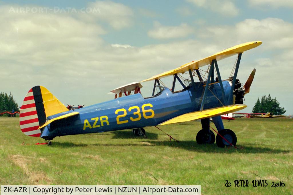 ZK-AZR, 1943 Boeing PT-13D Kaydet (E75) C/N 75-5236, S C Bicknell, Auckland  1998