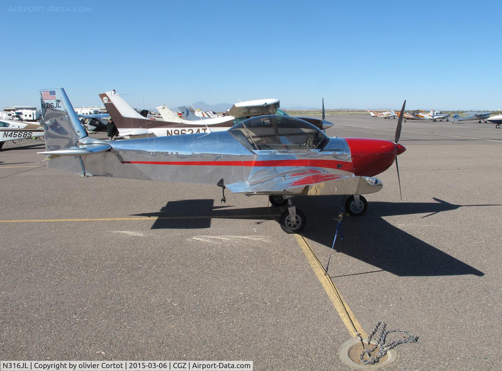 N316JL, Zenair CH-601 HDS Zodiac C/N 6-4141, cactus fly in