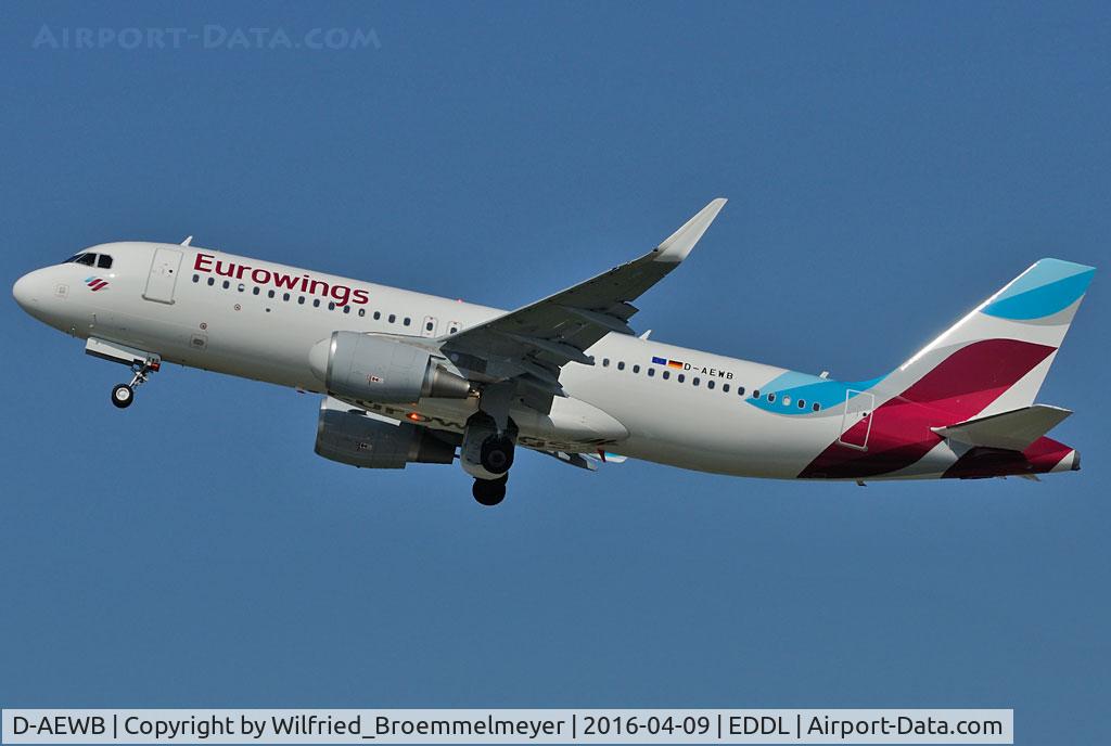 D-AEWB, 2016 Airbus A320-214 C/N 6992, Eurowings