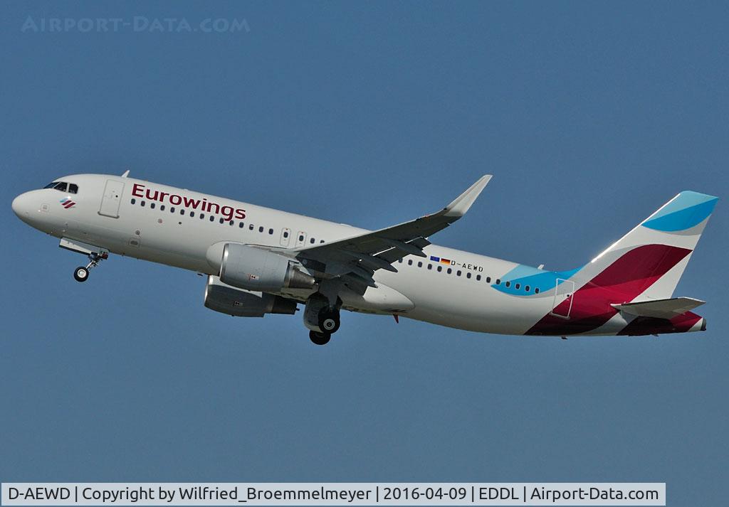 D-AEWD, 2016 Airbus A320-214 C/N 7019, Eurowings