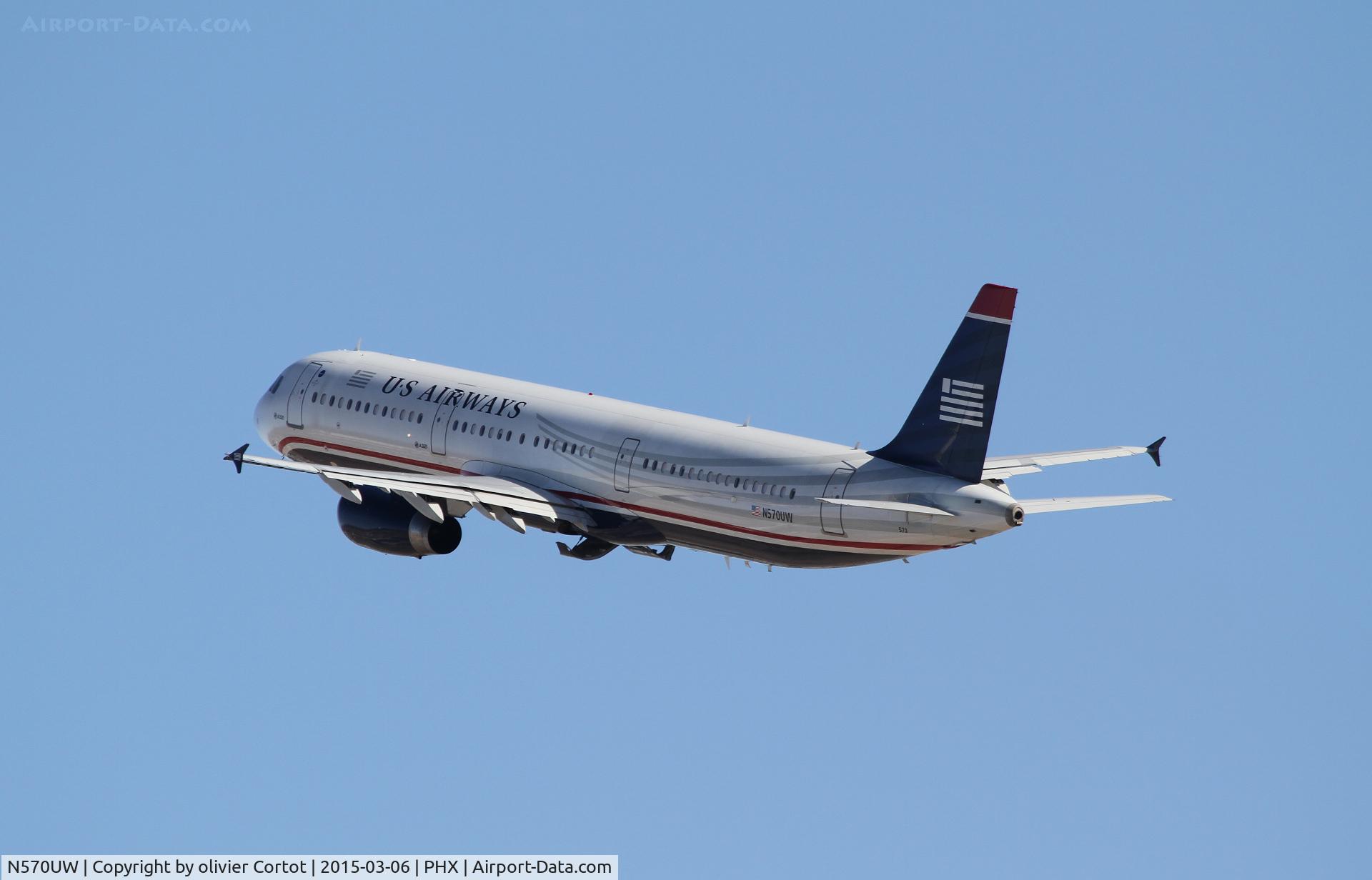 N570UW, 2013 Airbus A321-231 C/N 5795, rear view