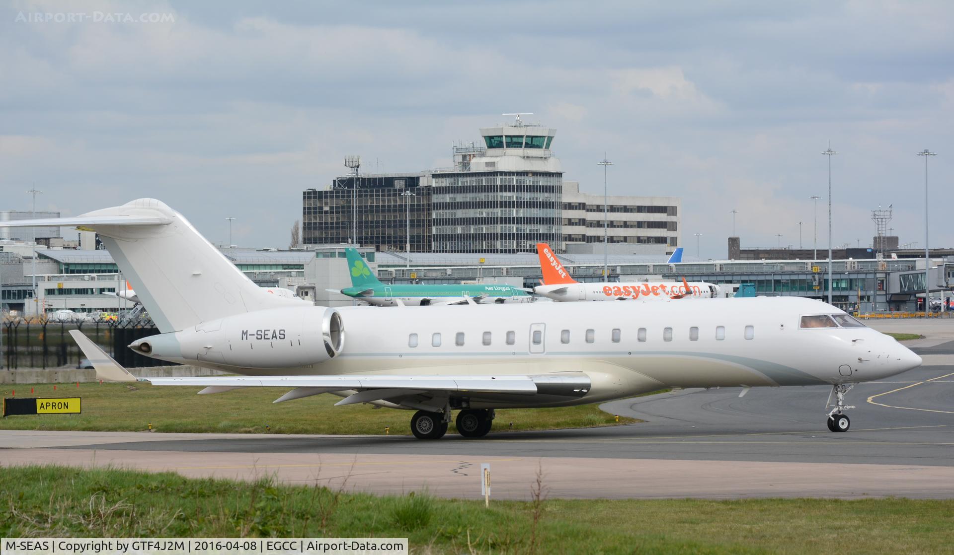M-SEAS, 2011 Bombardier BD-700-1A11 Global 5000 C/N 9461, M-SEAS at Manchester 8.4.16