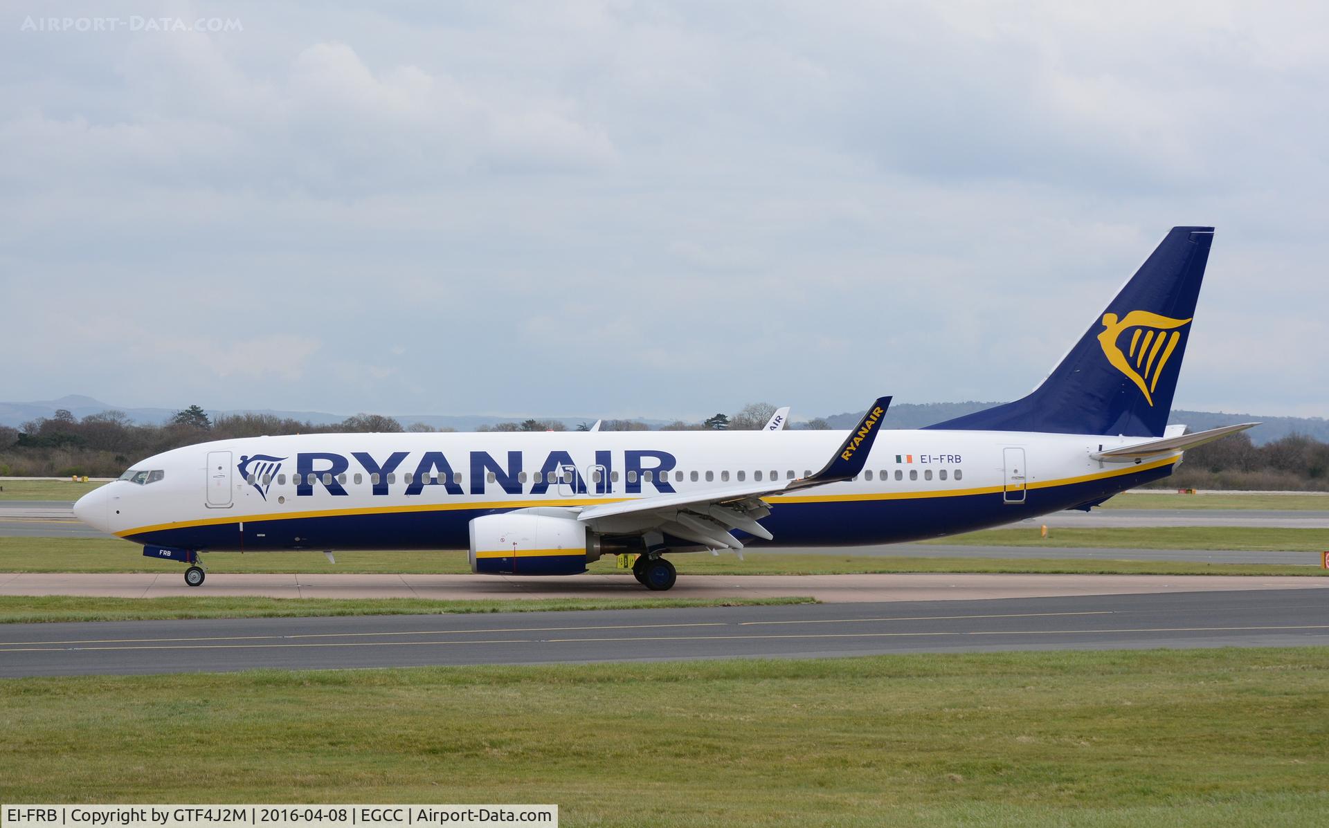 EI-FRB, 2016 Boeing 737-8AS C/N 44726, EI-FRB at Manchester 8.4.16