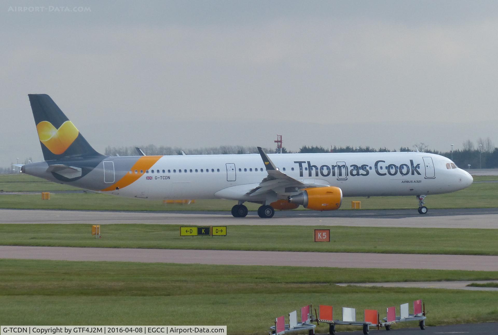 G-TCDN, 2016 Airbus A321-211 C/N 7048, G-TCDN at Manchester 8.4.16